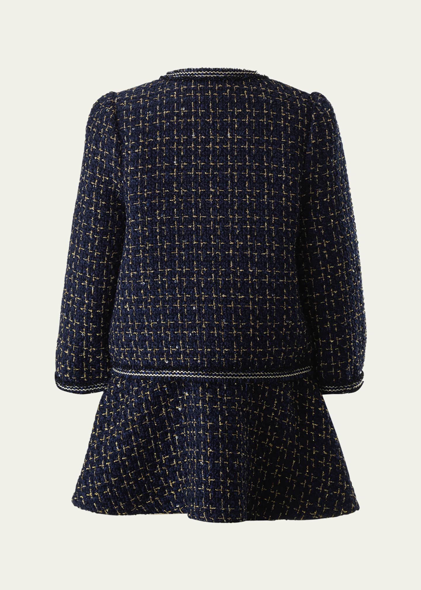 Rachel Riley Girl's Tweed Jacket & Skirt Set, Size 2-14 Image 2 of 4