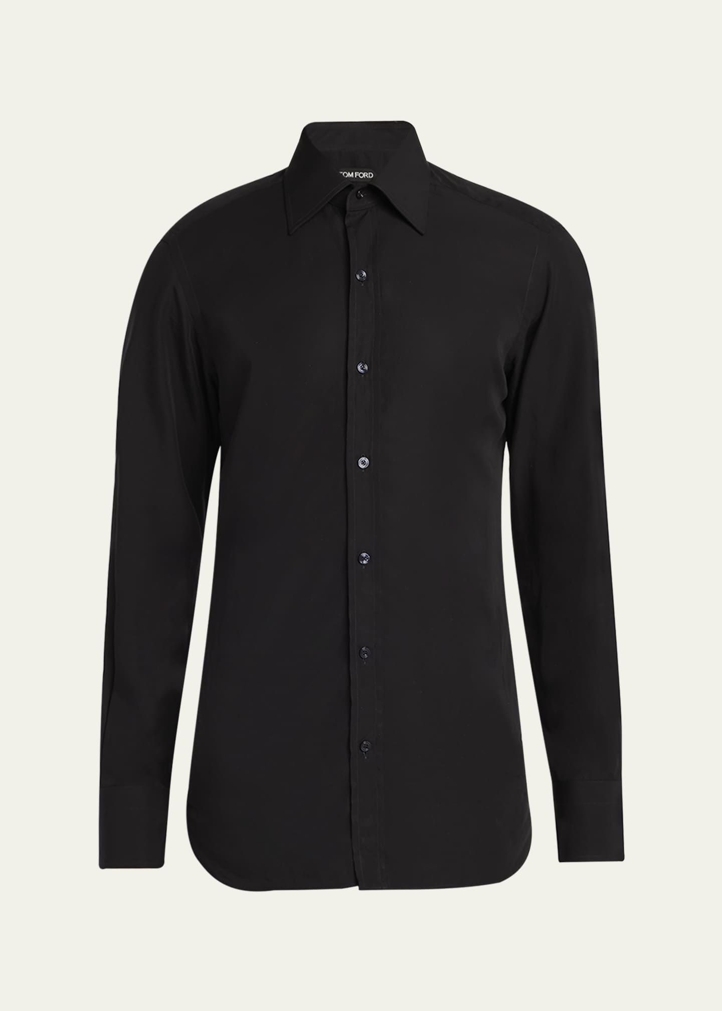 TOM FORD Men's Chambray Slim Fit Dress Shirt Image 1 of 5