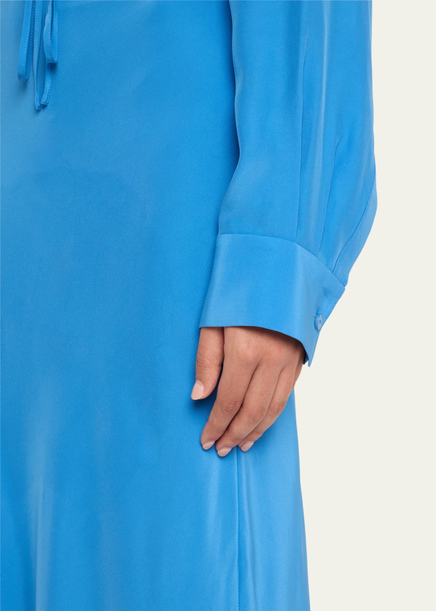 Christopher Esber Long Crosscut Silk Dress Image 5 of 5