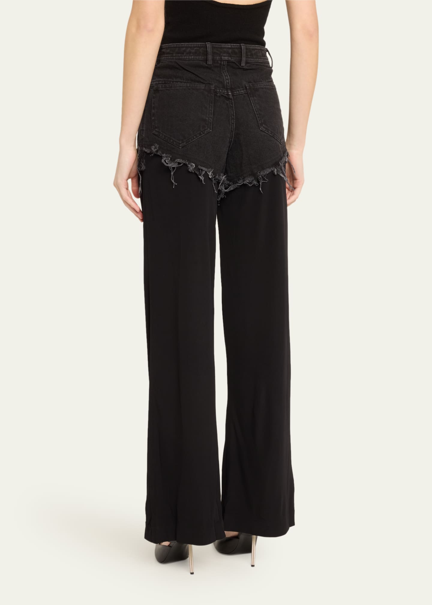 Christopher Esber Duke Splice Layered Straight Jeans Image 3 of 5