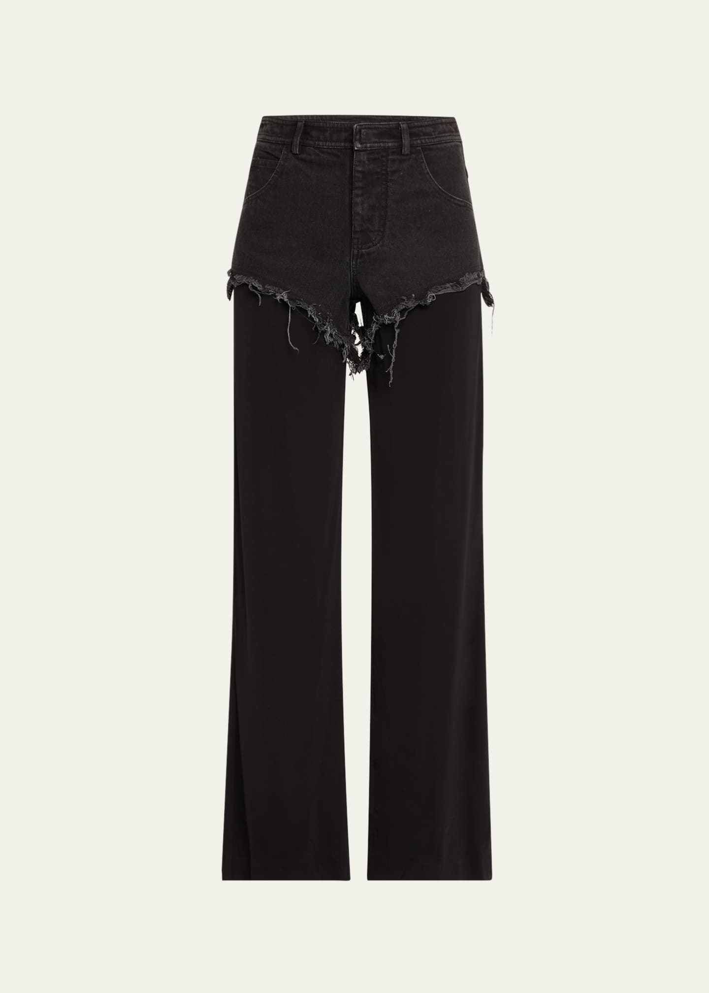 Christopher Esber Duke Splice Layered Straight Jeans Image 1 of 5