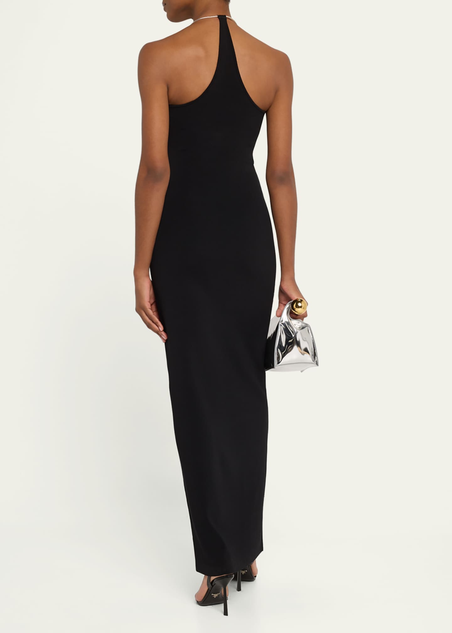 Christopher Esber Levitate Column Knit Pearl Dress Image 3 of 5