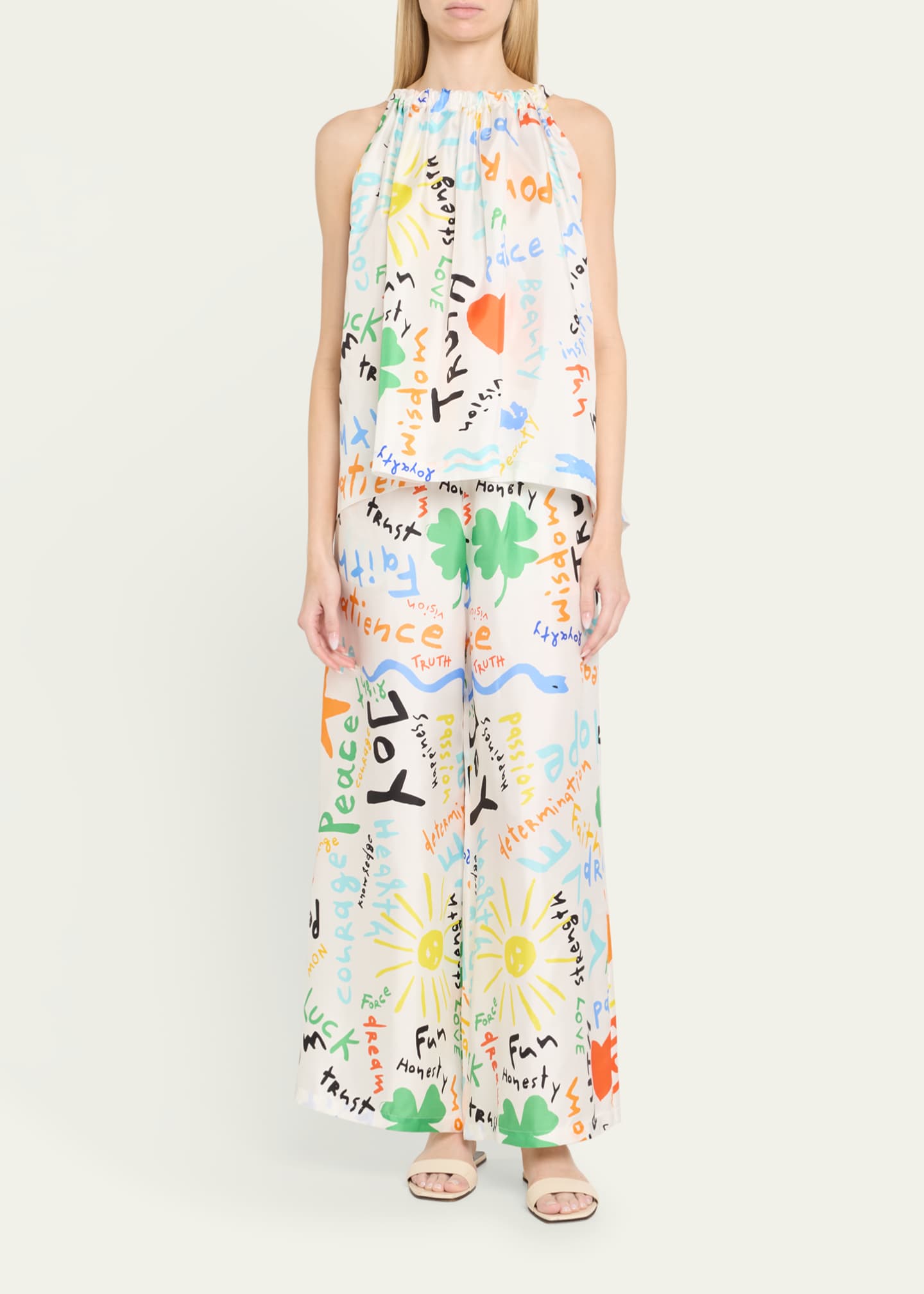 Brigitte Kakanias-Print Silk Blouse - Thumbnail 2