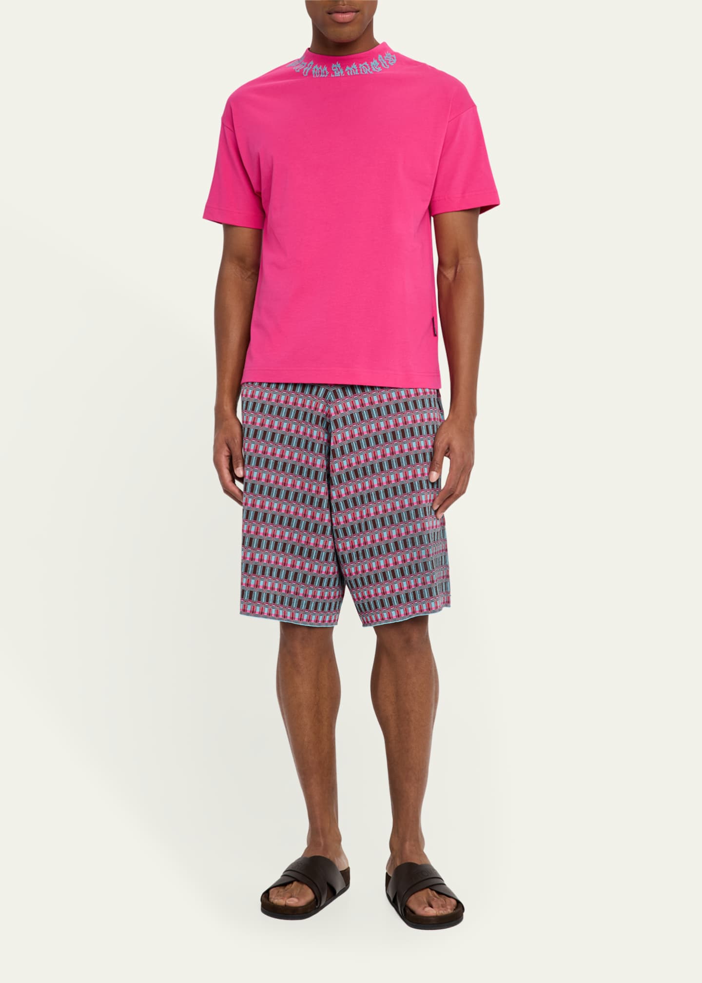 ZANKOV Men's Jacquard Knit Shorts Image 2 of 5