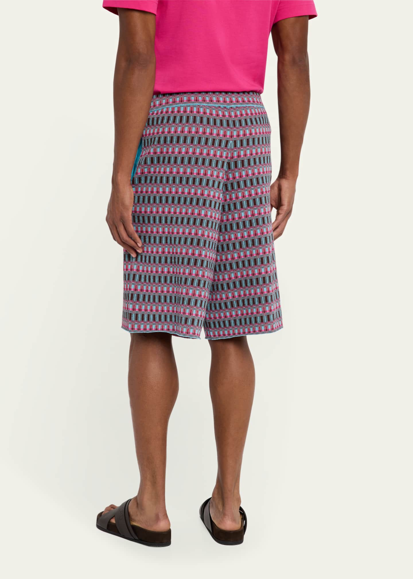 ZANKOV Men's Jacquard Knit Shorts Image 3 of 5