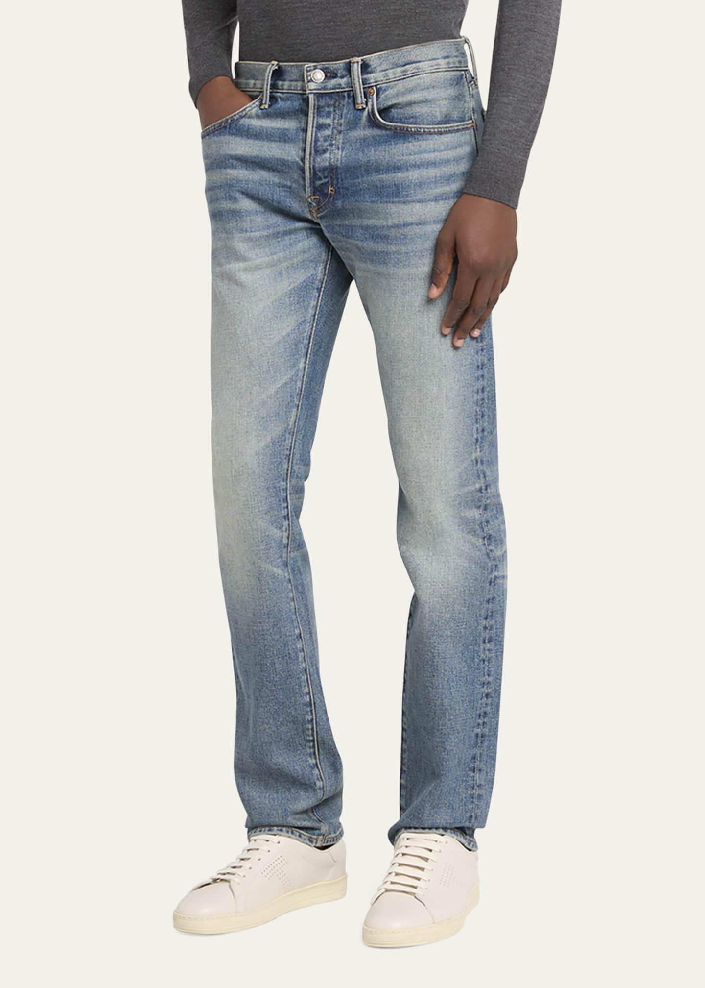 TOM FORD Men's Straight-Fit Jeans Image 4 of 5