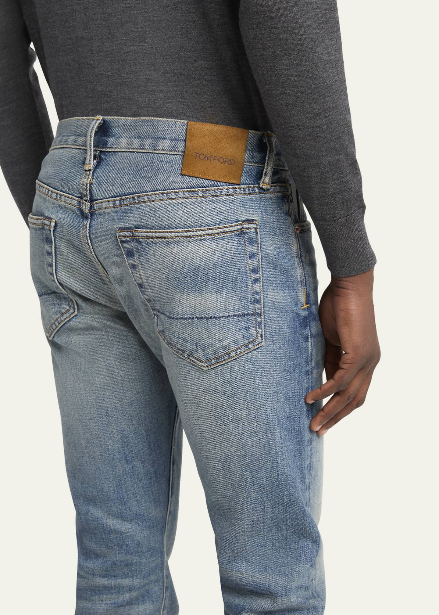 TOM FORD Men's Straight-Fit Jeans Image 5 of 5