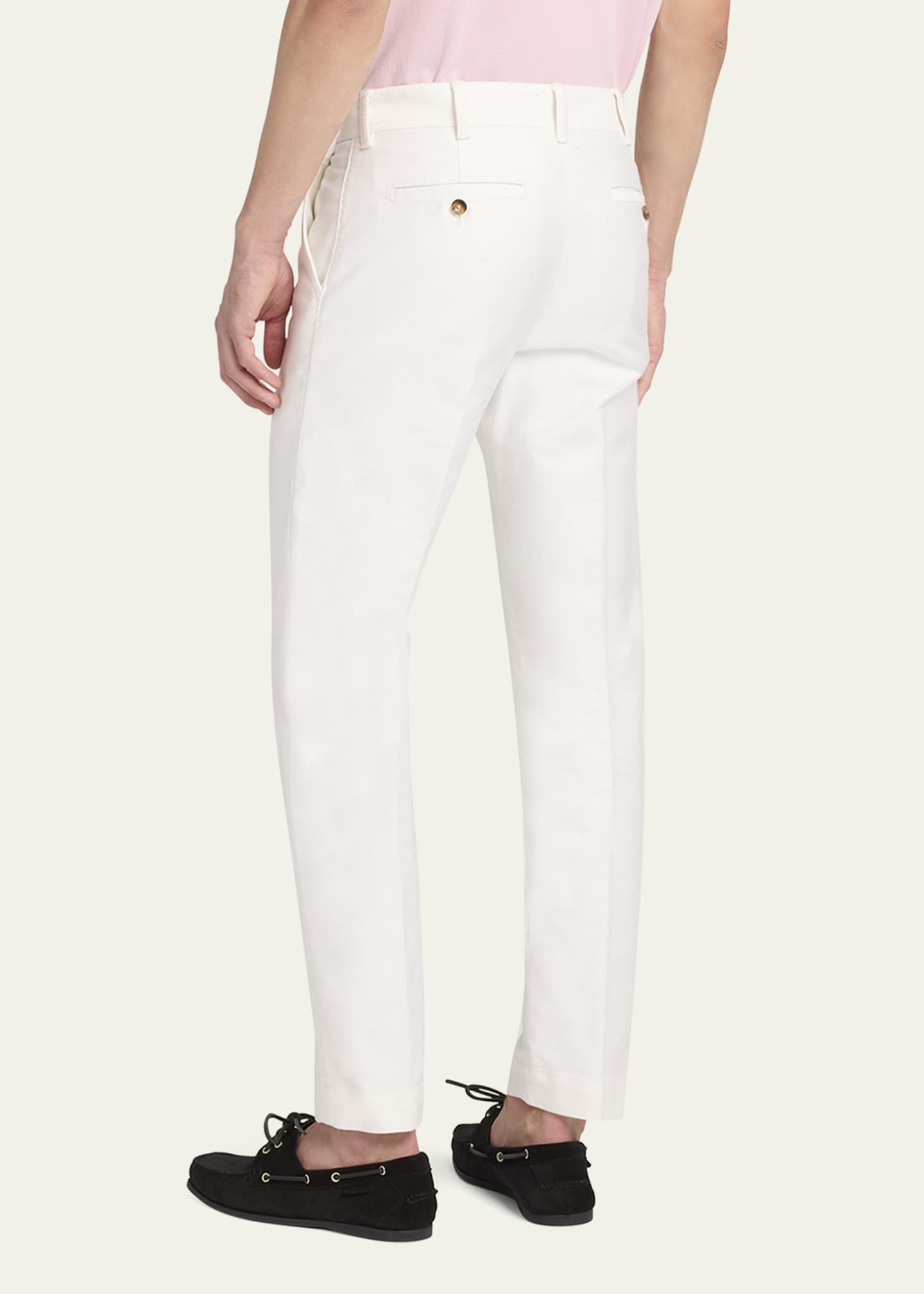 Men's Brushed Cotton-Satin Chino Pants