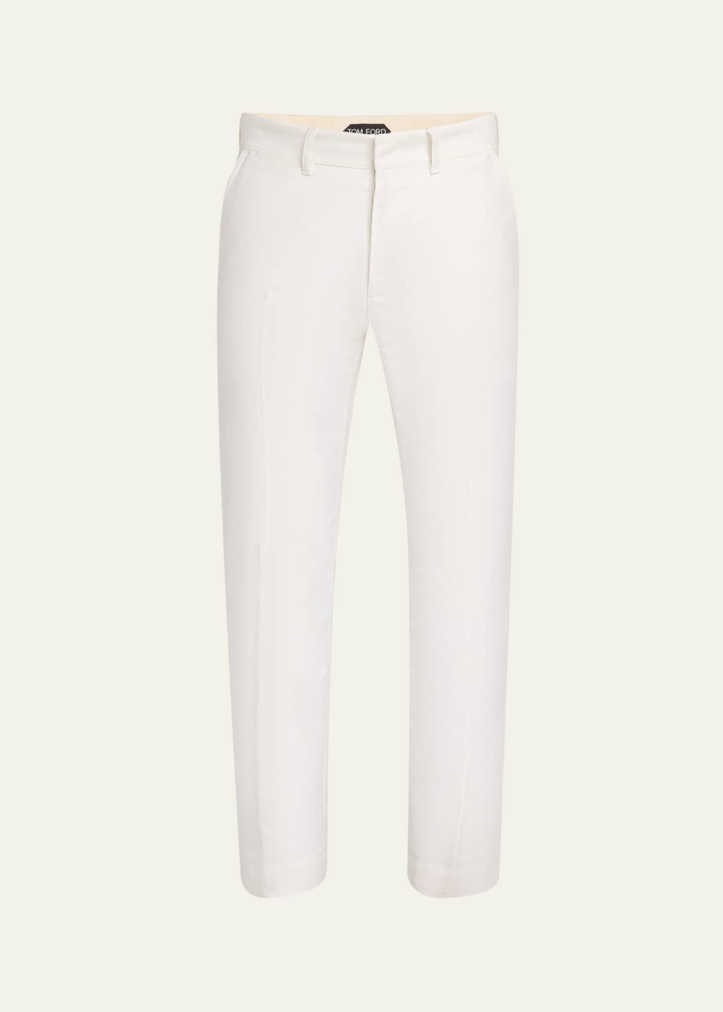 Tom Ford // Cotton Blend Suede Pants // Beige (46) - Luxury