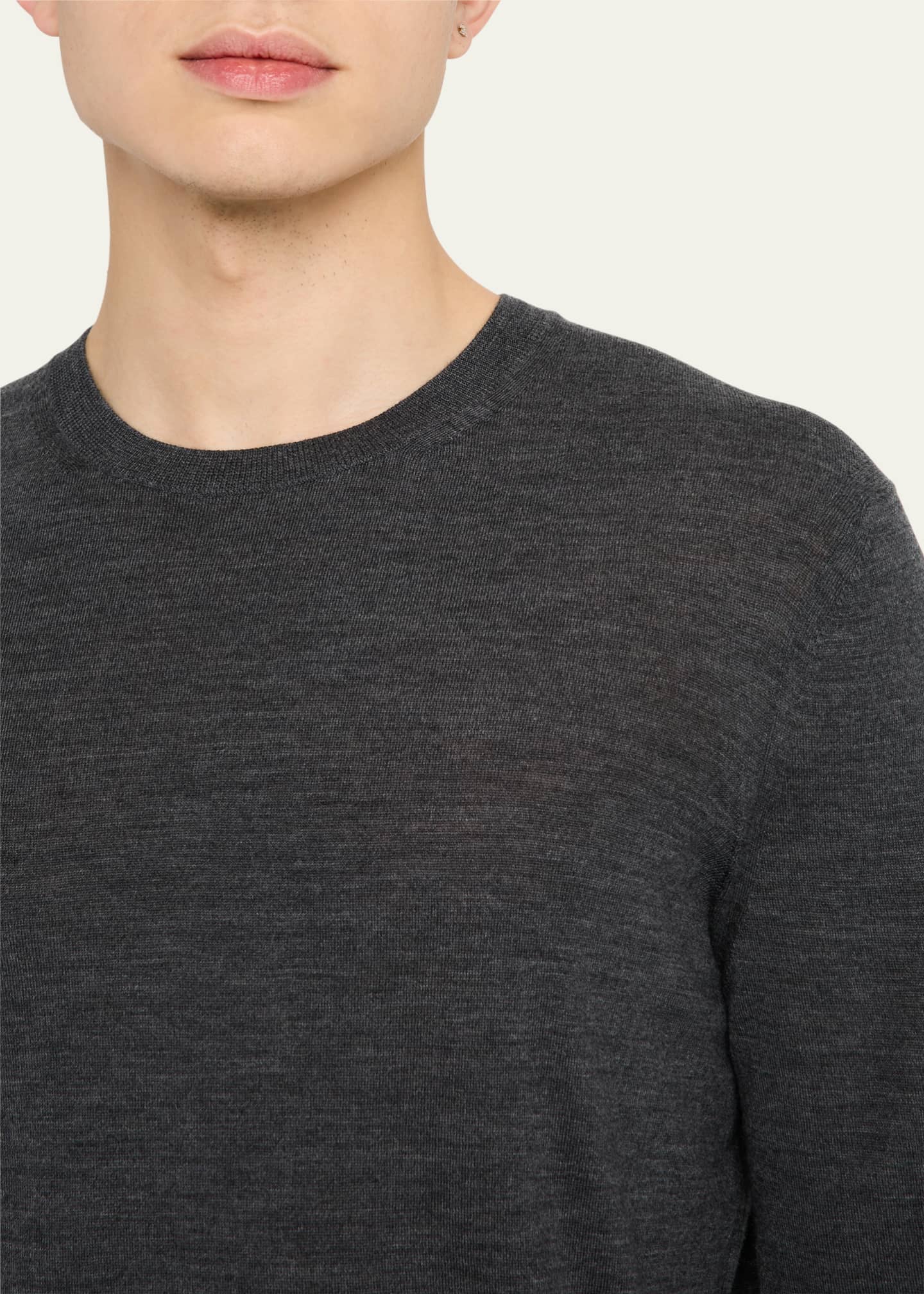 TOM FORD Men's Fine Gauge Wool Crewneck Sweater Image 5 of 5