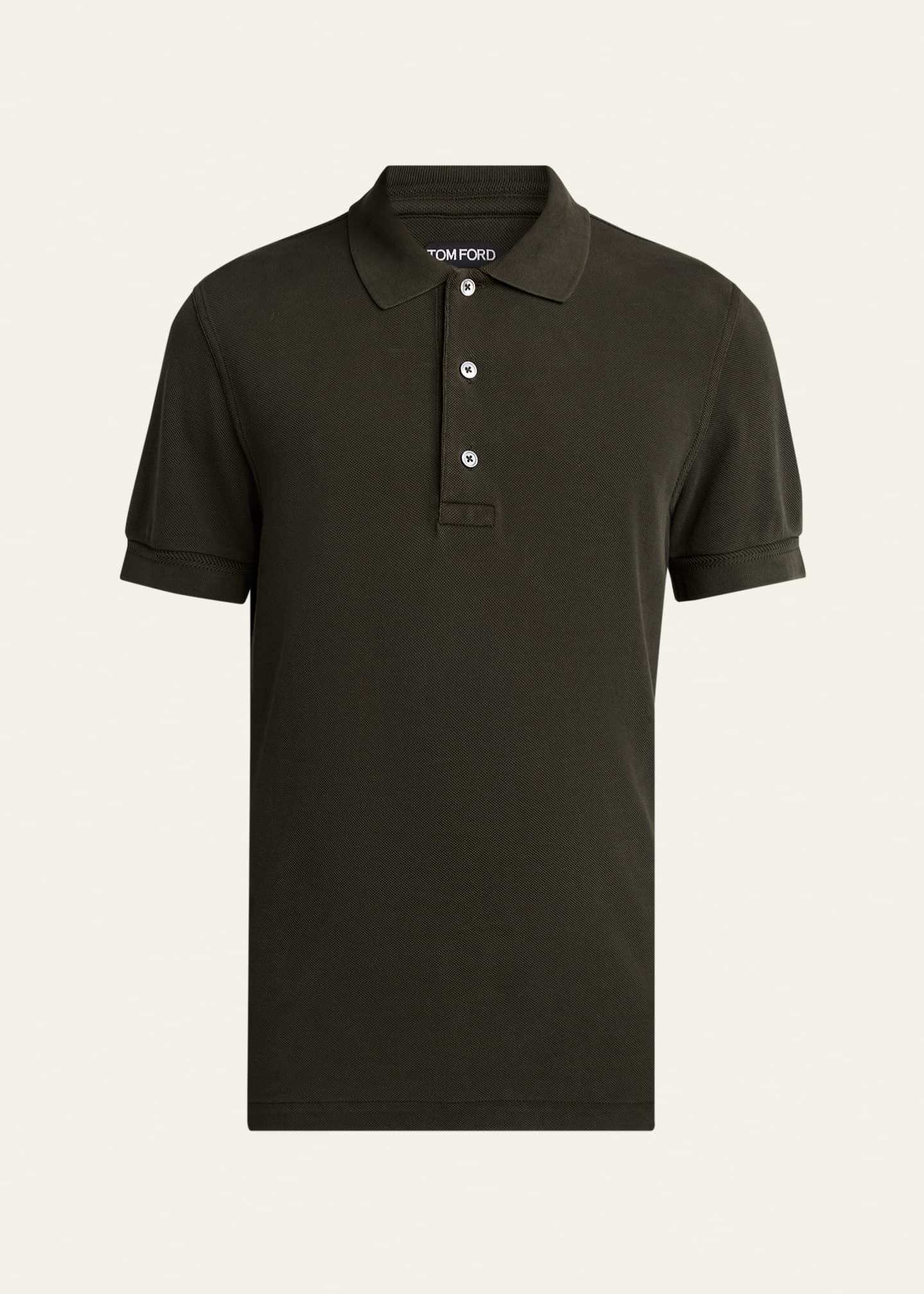 TOM FORD Men's Lyocell Pique Polo Shirt - Bergdorf Goodman