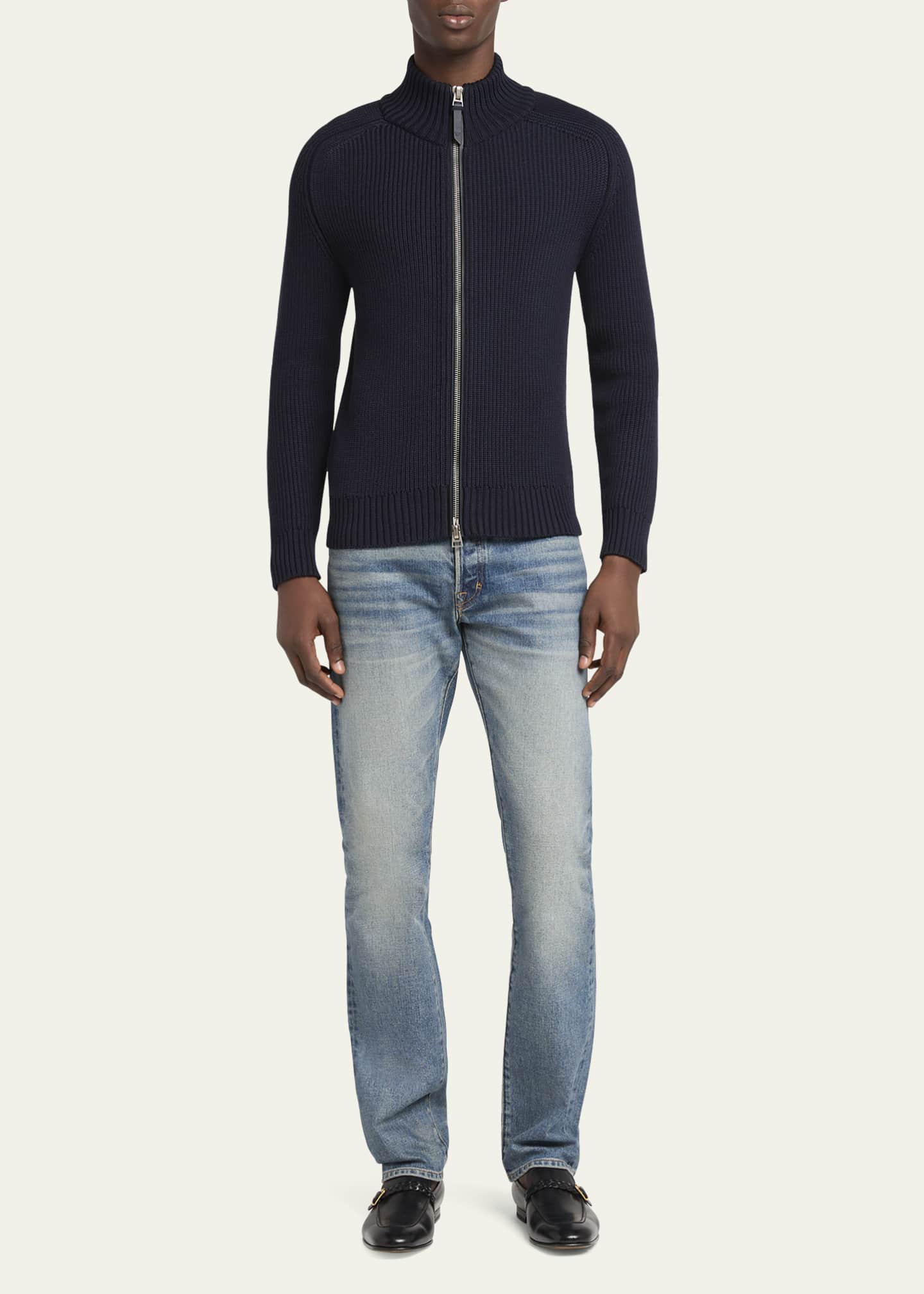 【送料&関税込】Tom Ford Ribbed Sweater Ribbed-knit cashmere sweater in black - Tom Ford | Mytheresa