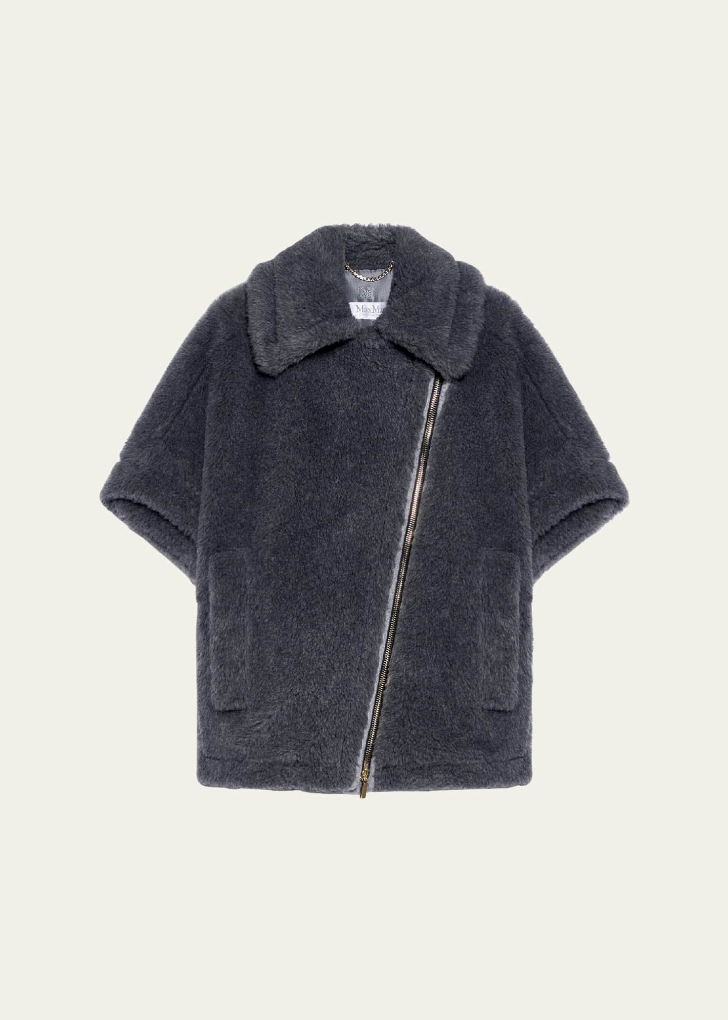 Max Mara New Manto Virgin Wool-Blend Cape Image 1 of 3