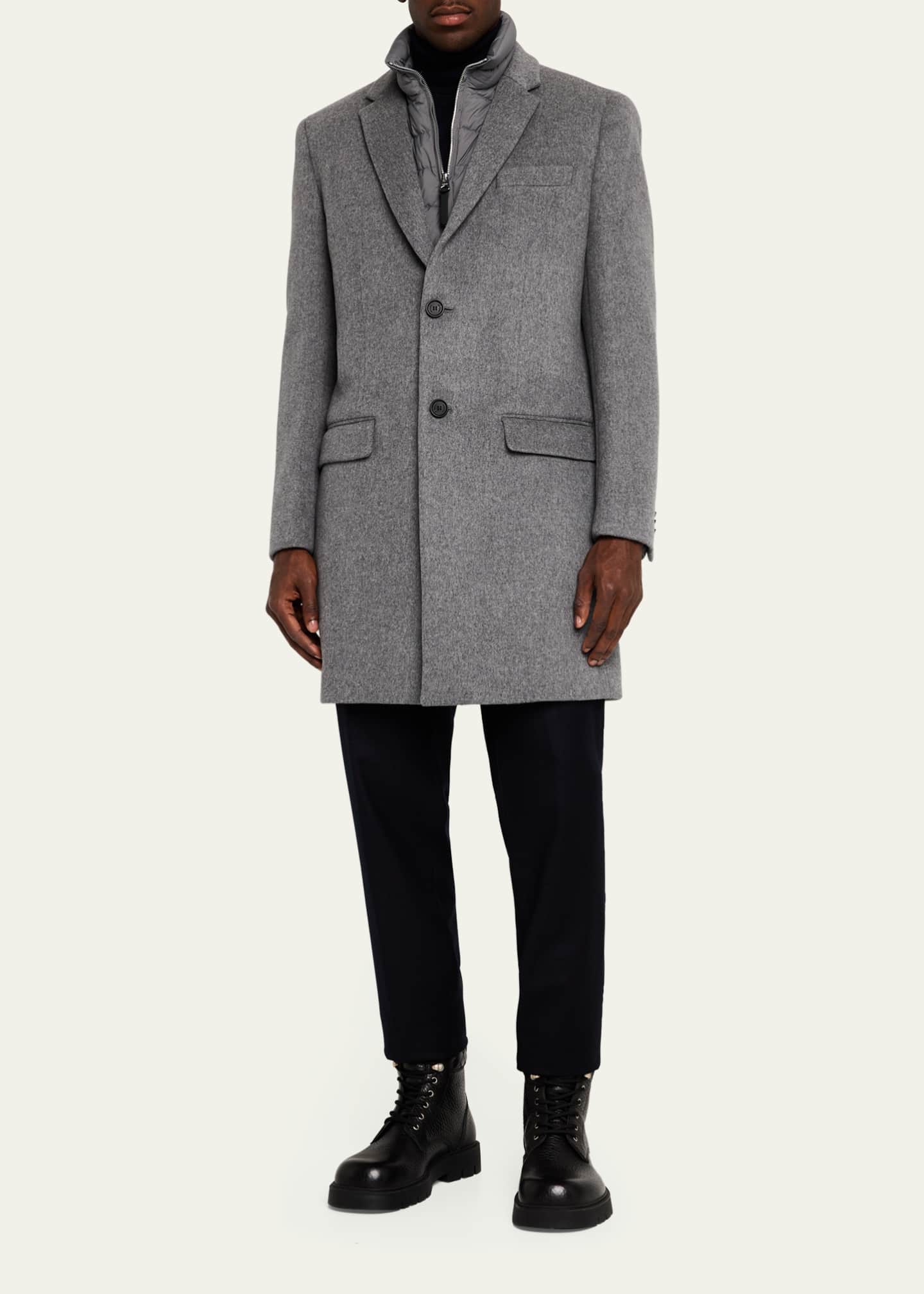 Mackage Men's Wool Topcoat with Removable Down Bib Image 2 of 5