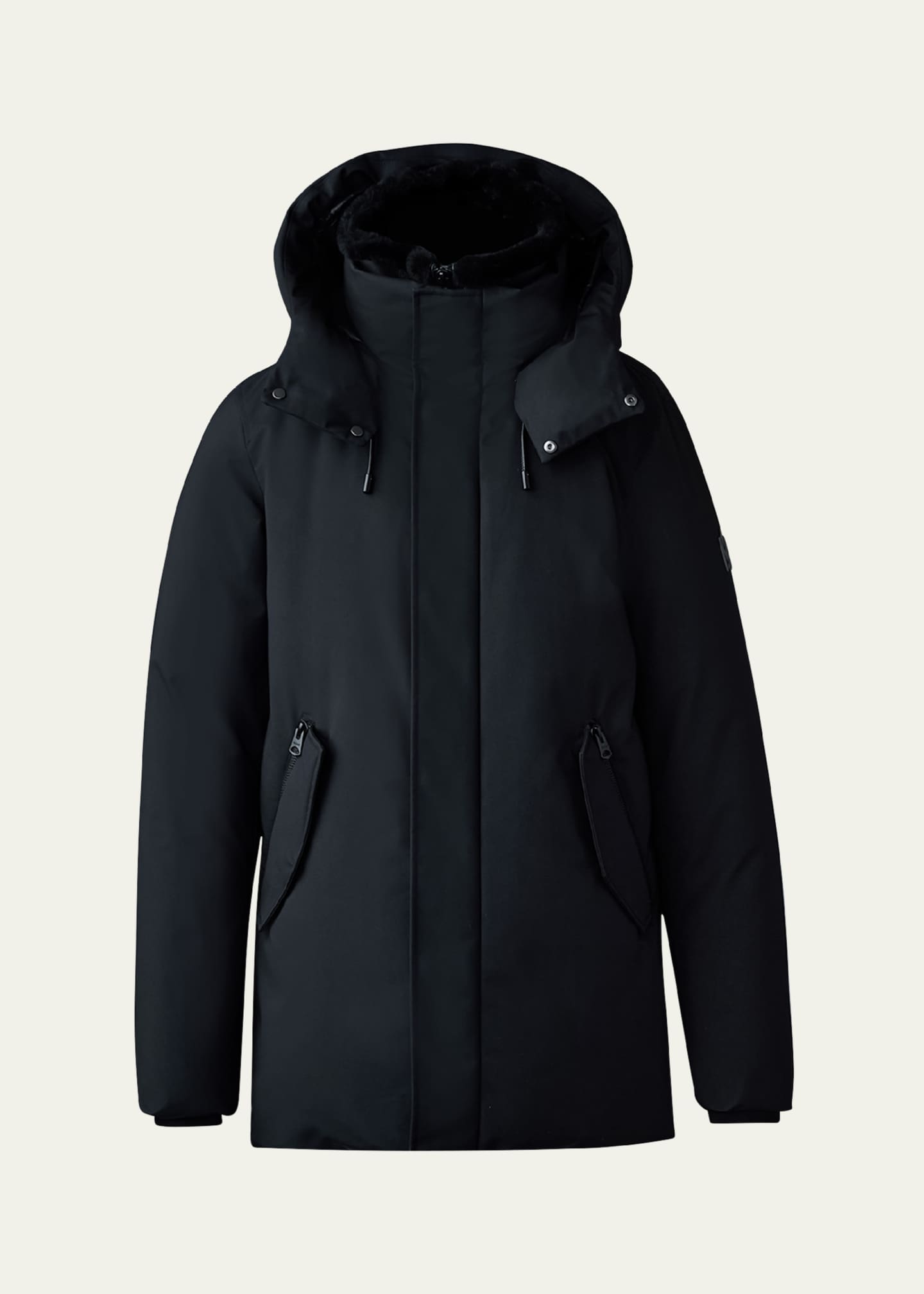 Mackage Men's Sullivan Mid-Length Jacket with Shearling Image 1 of 5