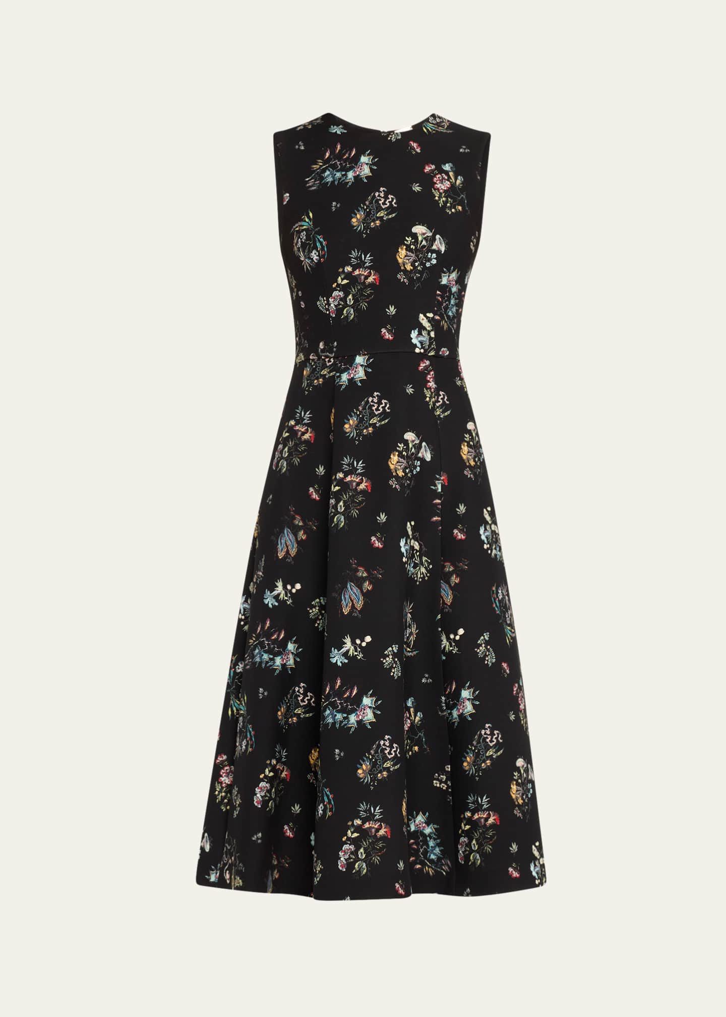 Adam Lippes Eloise Floral-Print Sleeveless Midi Dress Image 1 of 5