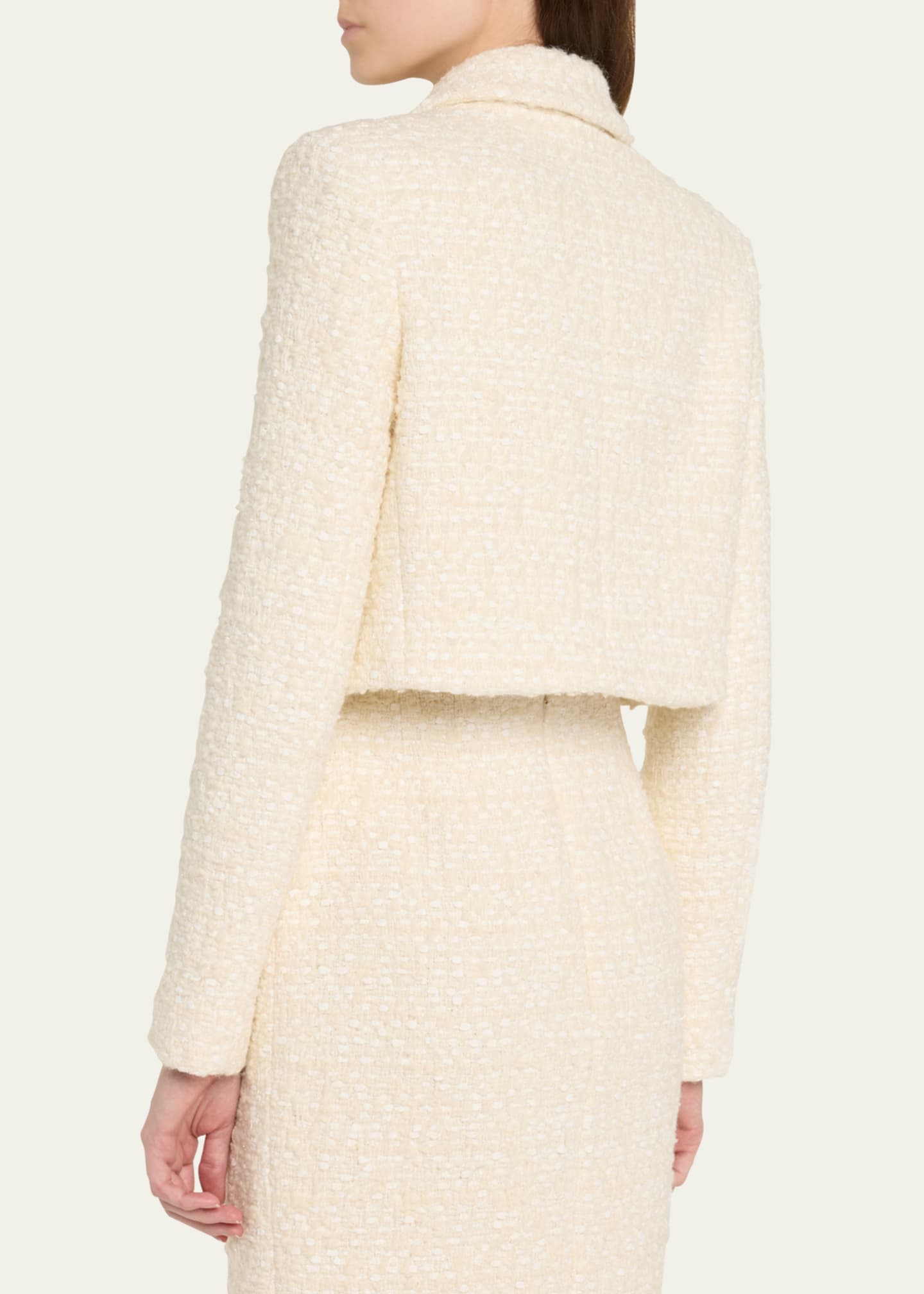 Adam Lippes Boxy Tweed Jacket Image 3 of 5