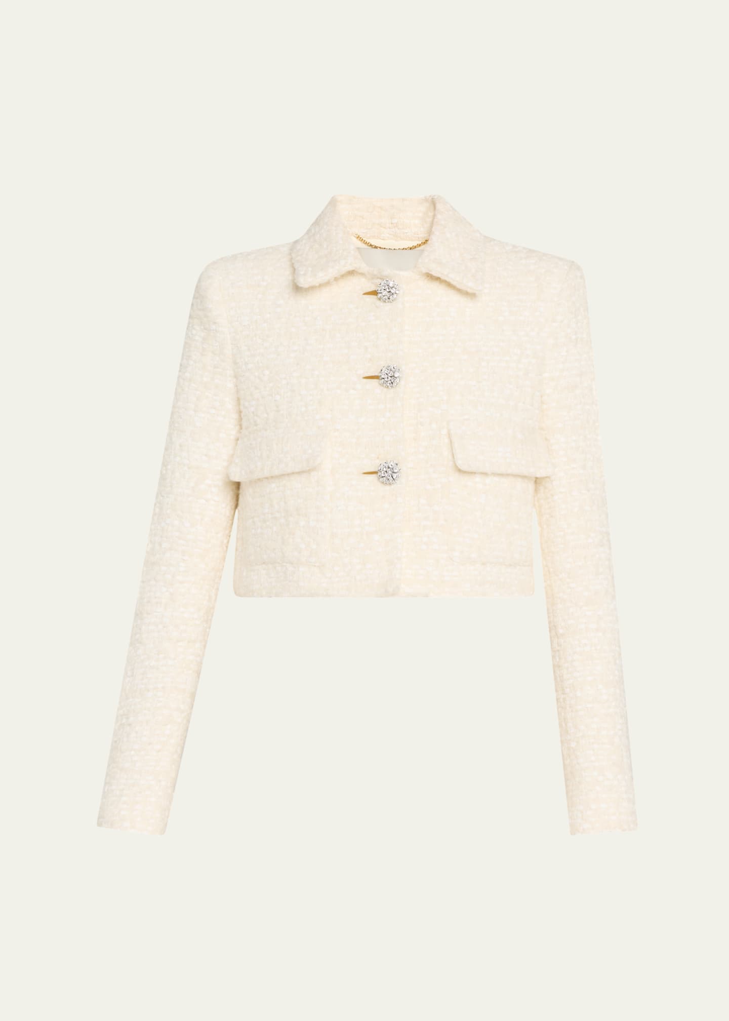 Adam Lippes Boxy Tweed Jacket Image 1 of 5