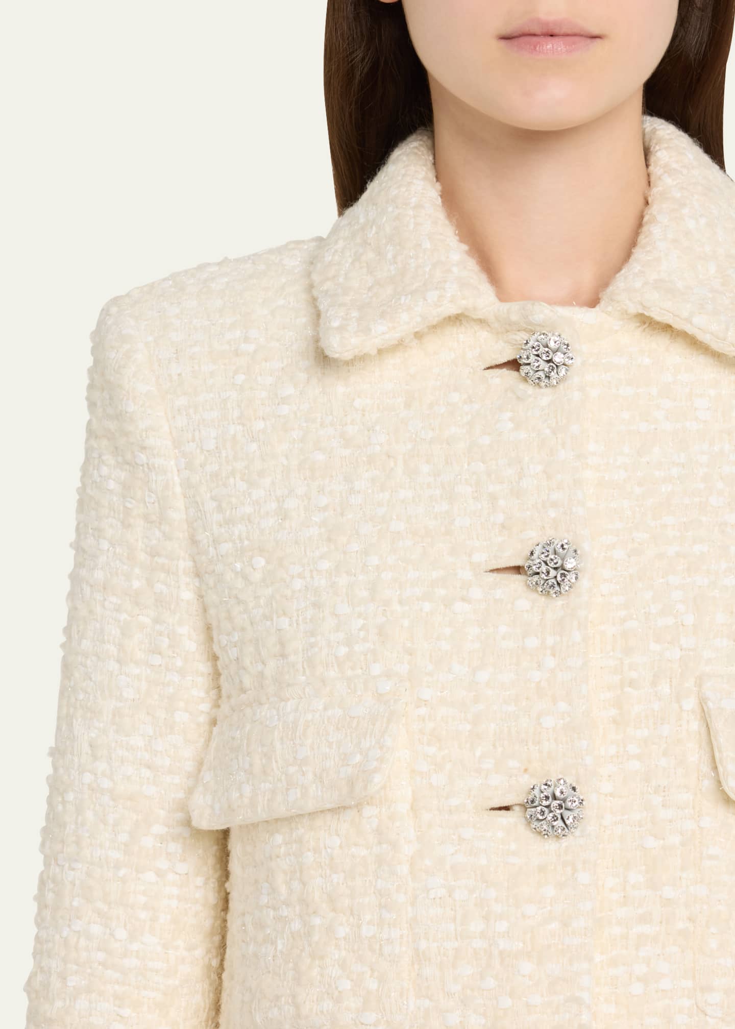 Adam Lippes Boxy Tweed Jacket Image 5 of 5