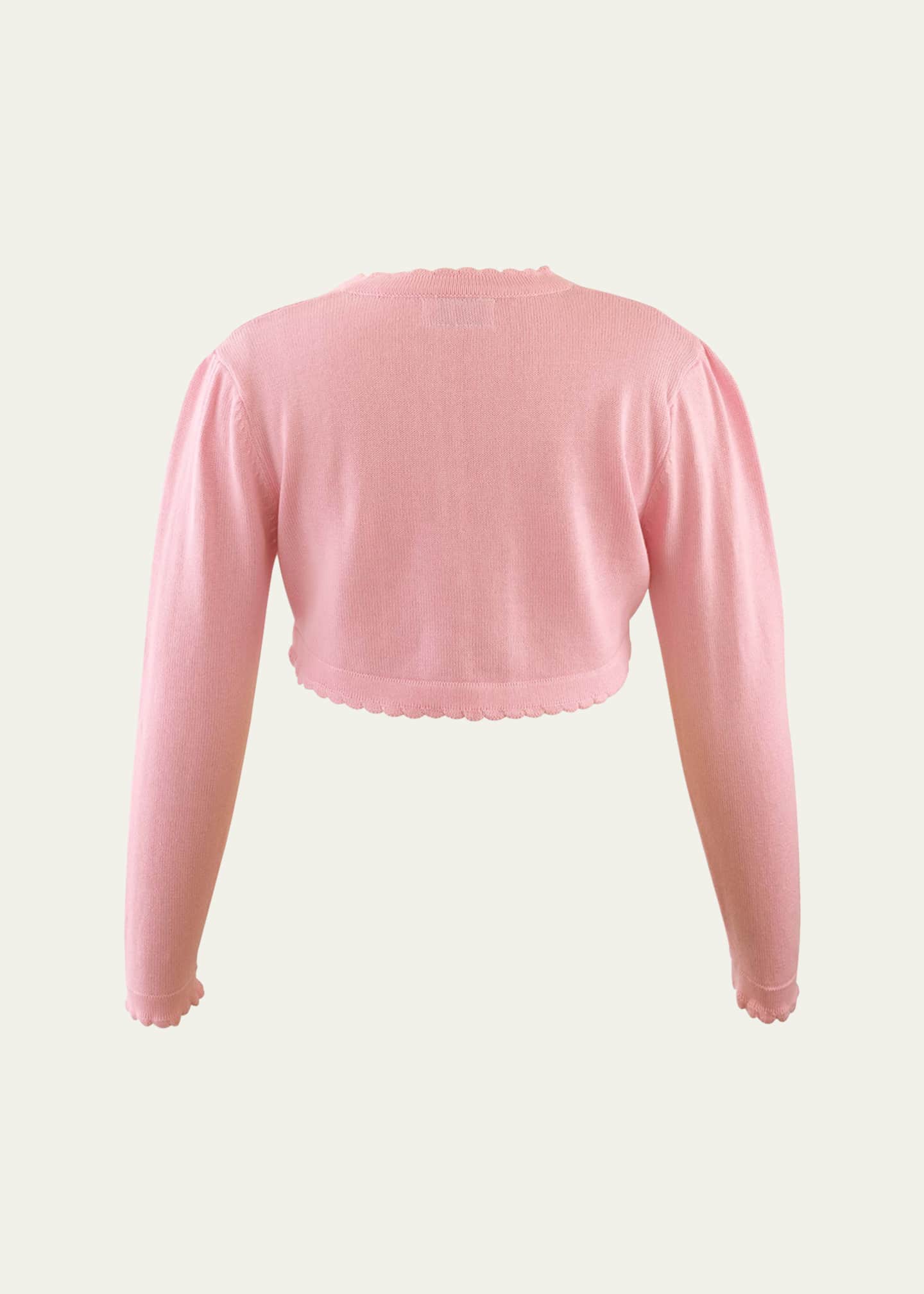 Rachel Riley Girl's Scalloped Trim Bolero, Size 2-10 Image 2 of 2