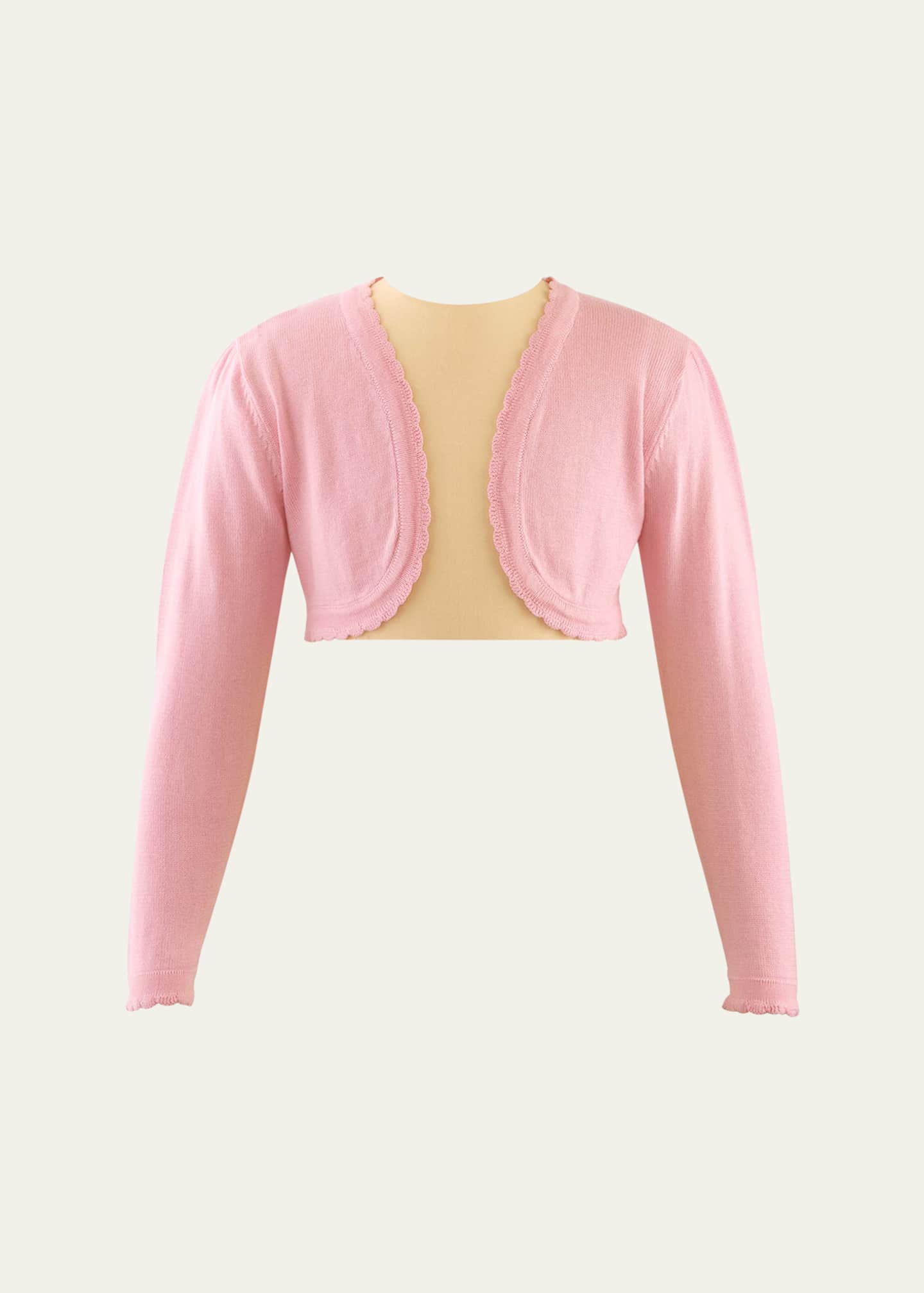 Rachel Riley Girl's Scalloped Trim Bolero, Size 2-10 Image 1 of 2