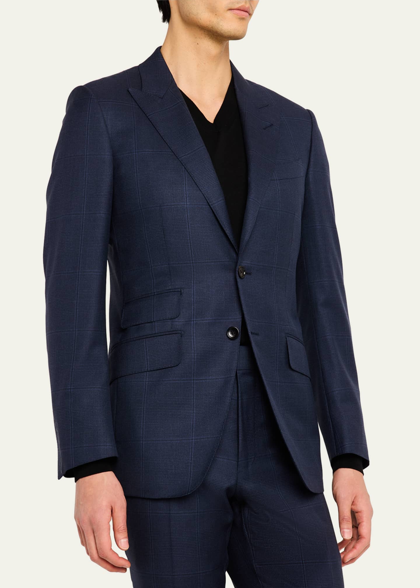 TOM FORD Men's O'Connor Prince of Wales Suit Image 4 of 5