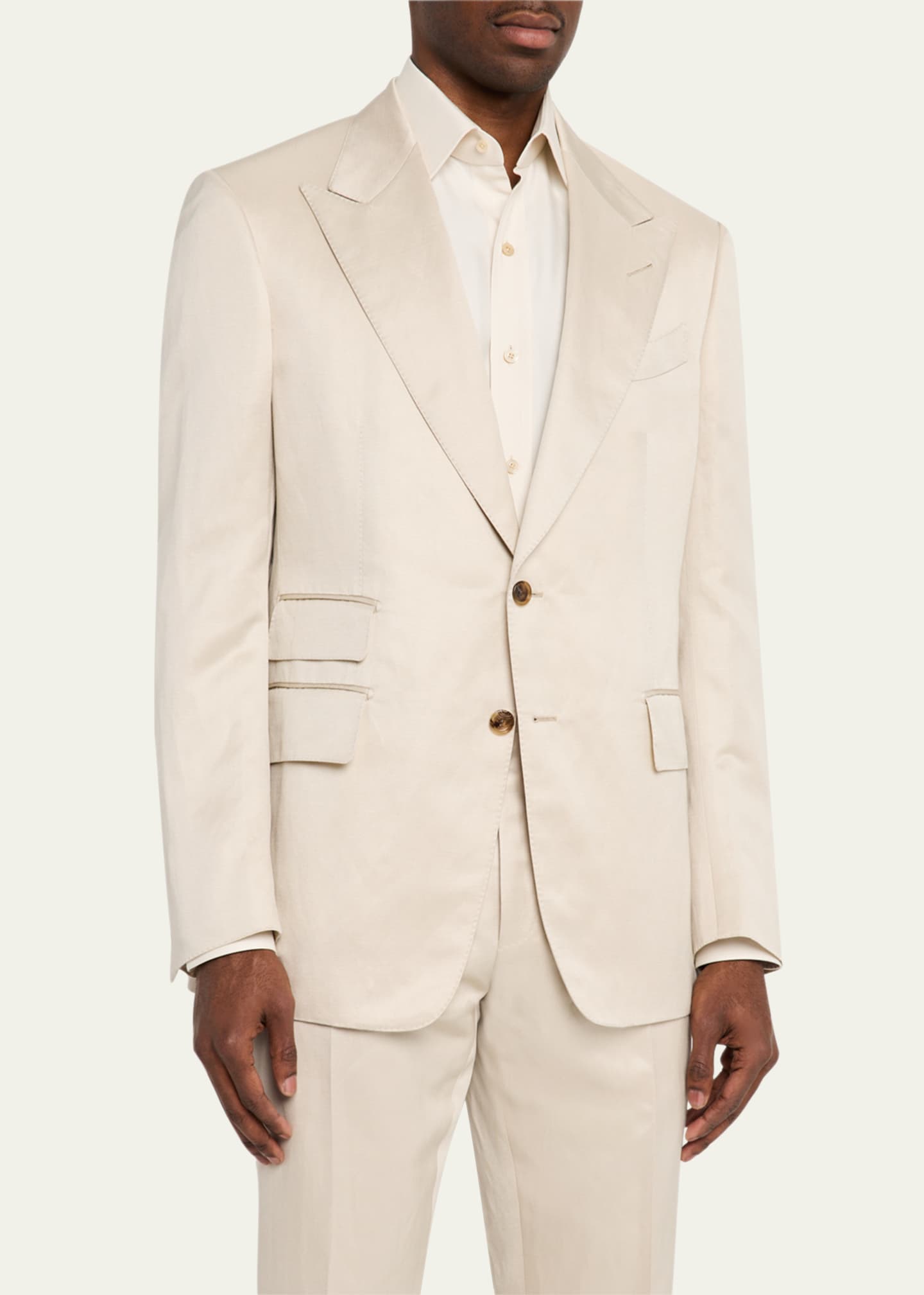 TOM FORD Men's Shelton Silk Twill Suit Image 4 of 5