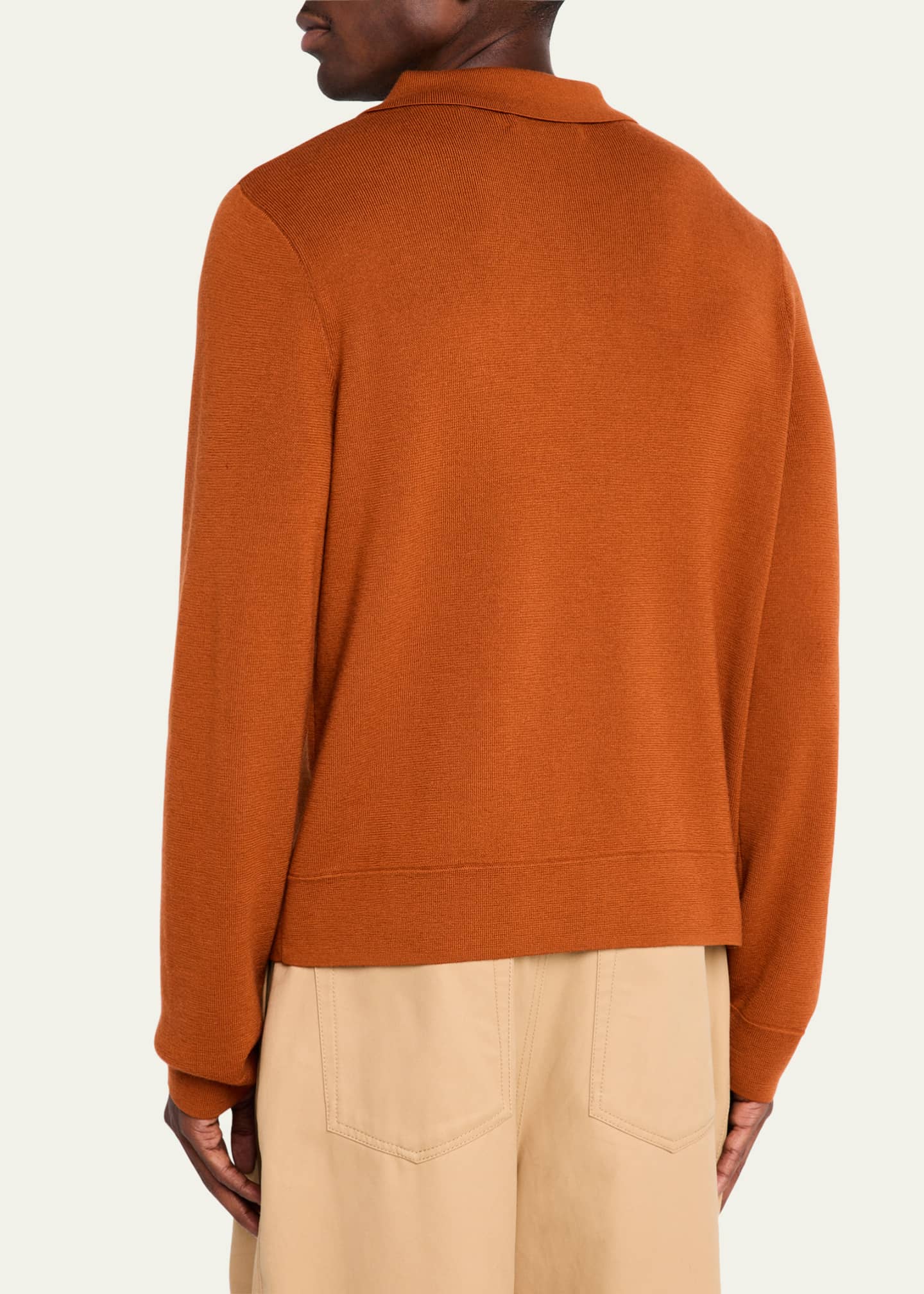 ZANKOV Men's Vertical Block Stripe Polo Sweater - Bergdorf