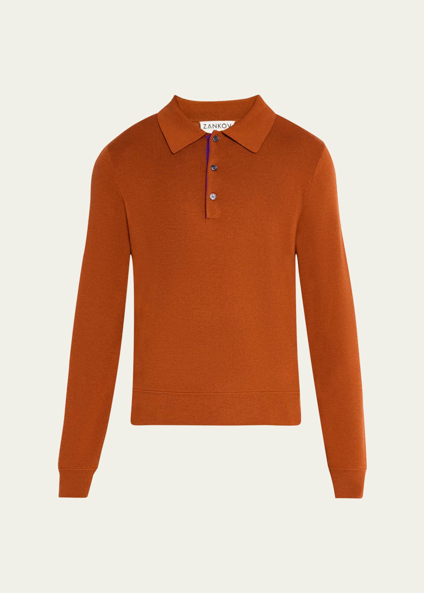 ZANKOV Men's Vertical Block Stripe Polo Sweater - Bergdorf