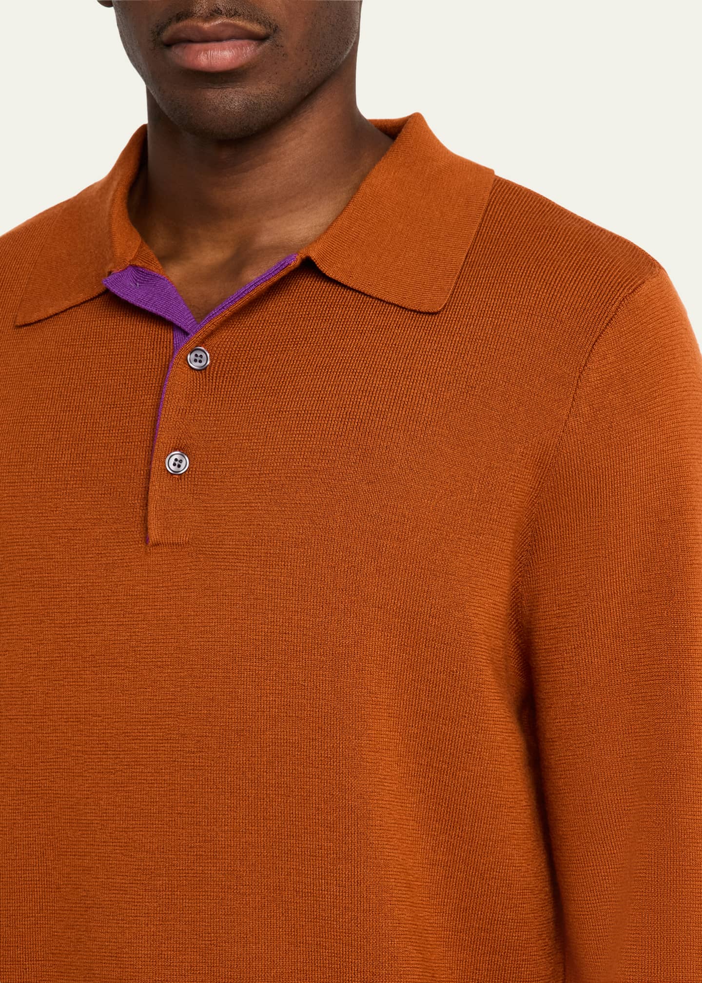 ZANKOV Men's Vertical Block Stripe Polo Sweater - Bergdorf