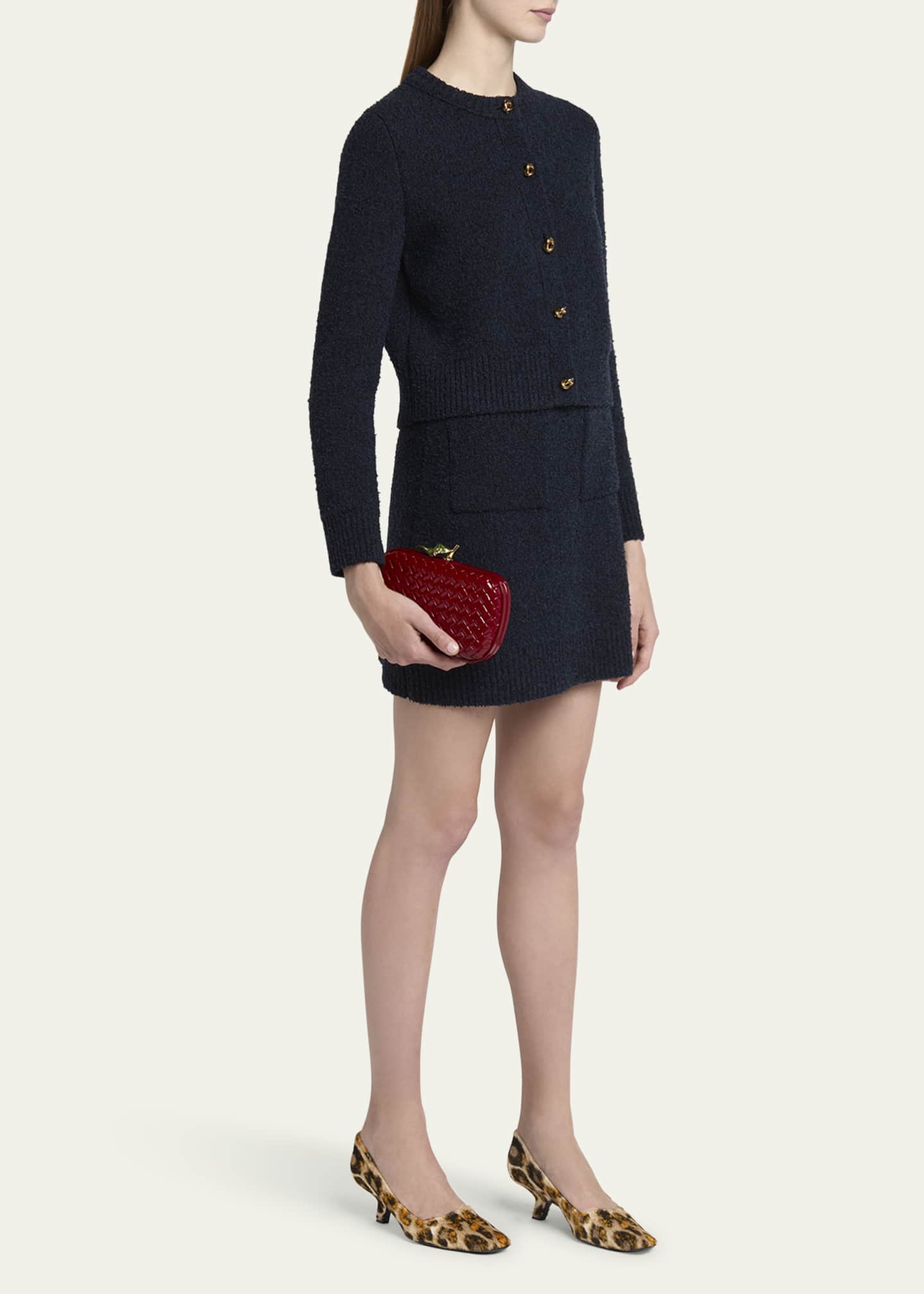 Bottega Veneta Apple Knot Patent Leather Clutch Bag Image 5 of 6