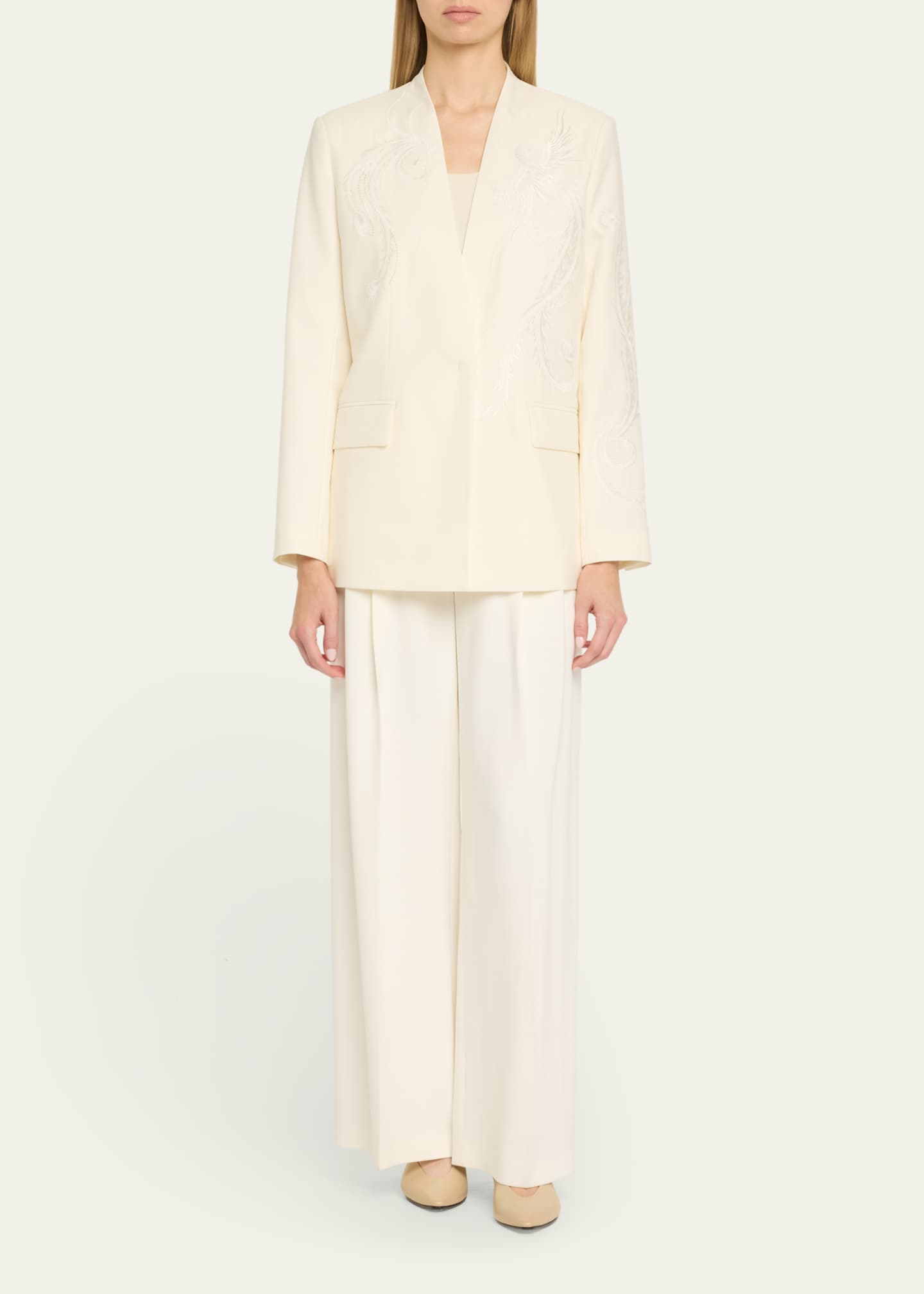 Kobi Halperin Sydney Embroidered Wool-Blend Jacket Image 2 of 5