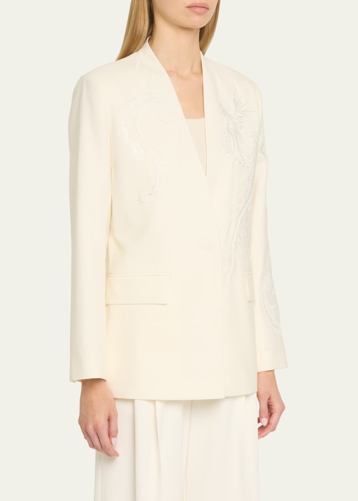 Kobi Halperin Sydney Embroidered Wool-Blend Jacket Image 4 of 5