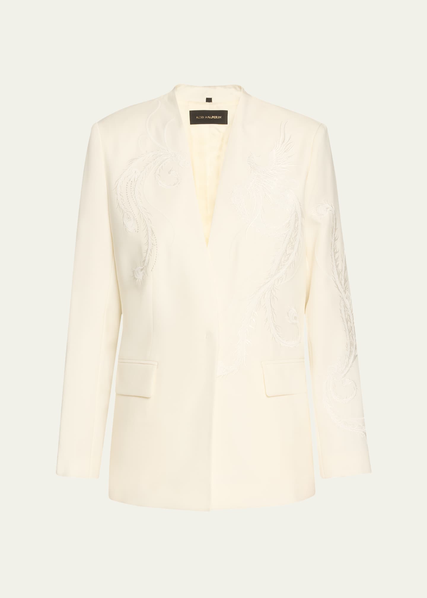 Kobi Halperin Sydney Embroidered Wool-Blend Jacket Image 1 of 5