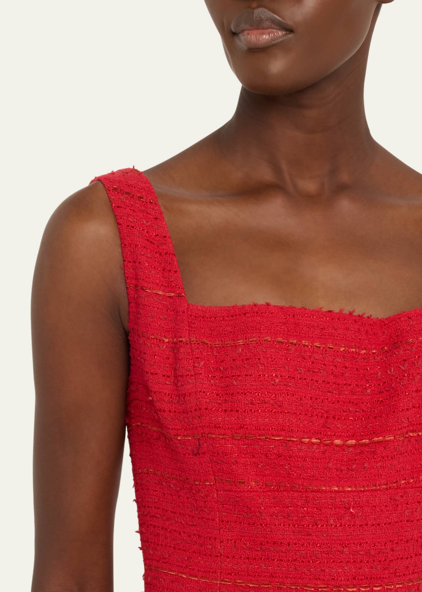 Kobi Halperin Rue Square-Neck Tweed Mini Dress Image 5 of 5