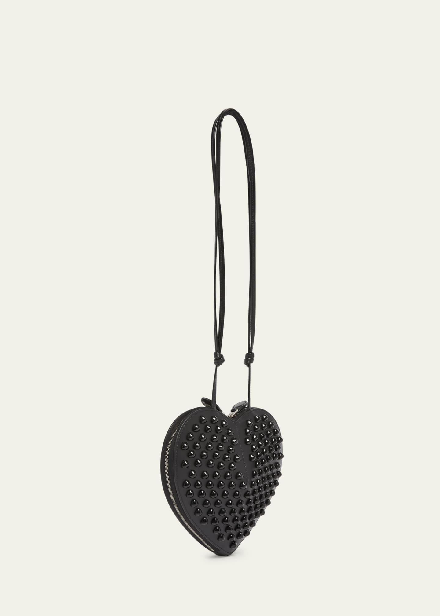 ALAIA Le Coeur Studded Shoulder Bag in Calf Leather Image 3 of 5
