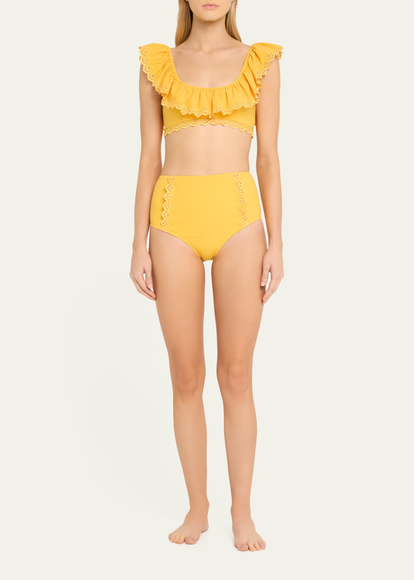 Ulla Johnson Lunaire Embroidered Bikini Bottoms Image 2 of 4