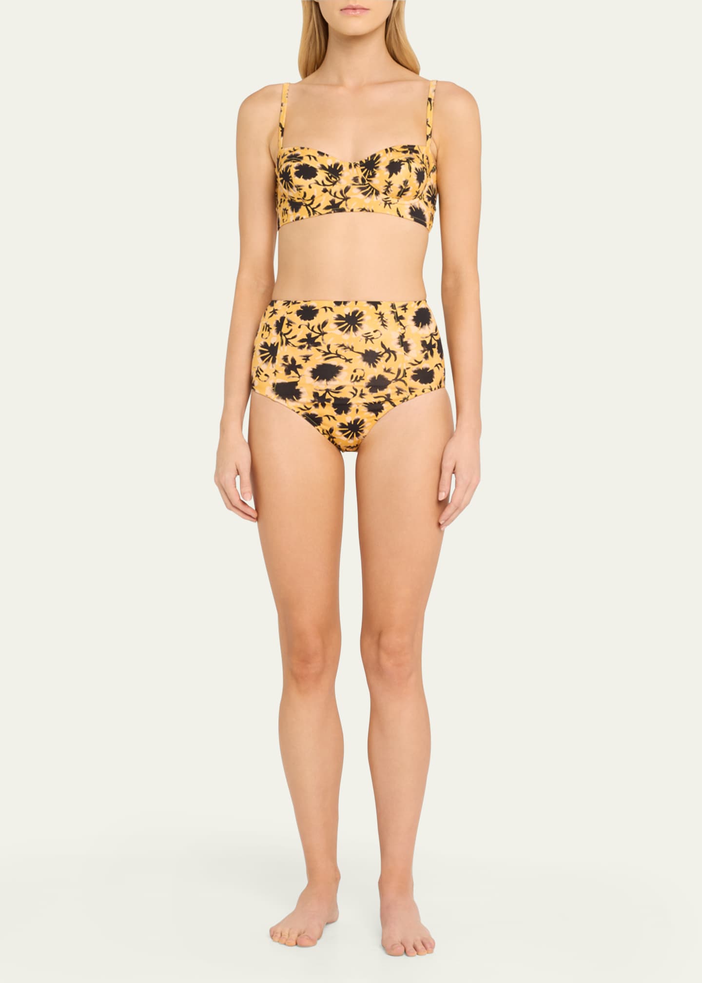 Ulla Johnson Zahara High-Waist Bikini Bottoms Image 2 of 4