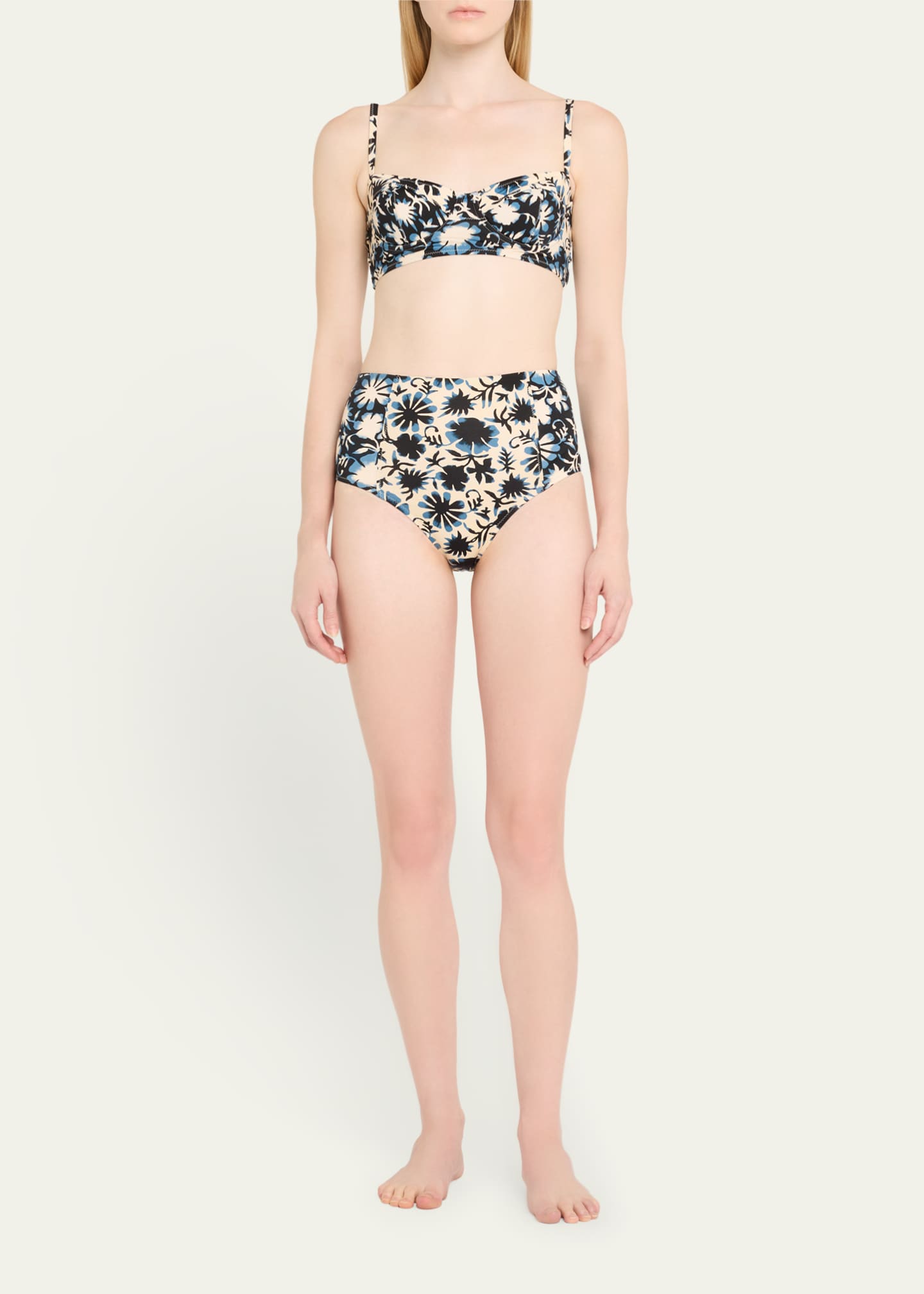 Ulla Johnson Zahara High-Waist Bikini Bottoms Image 2 of 4