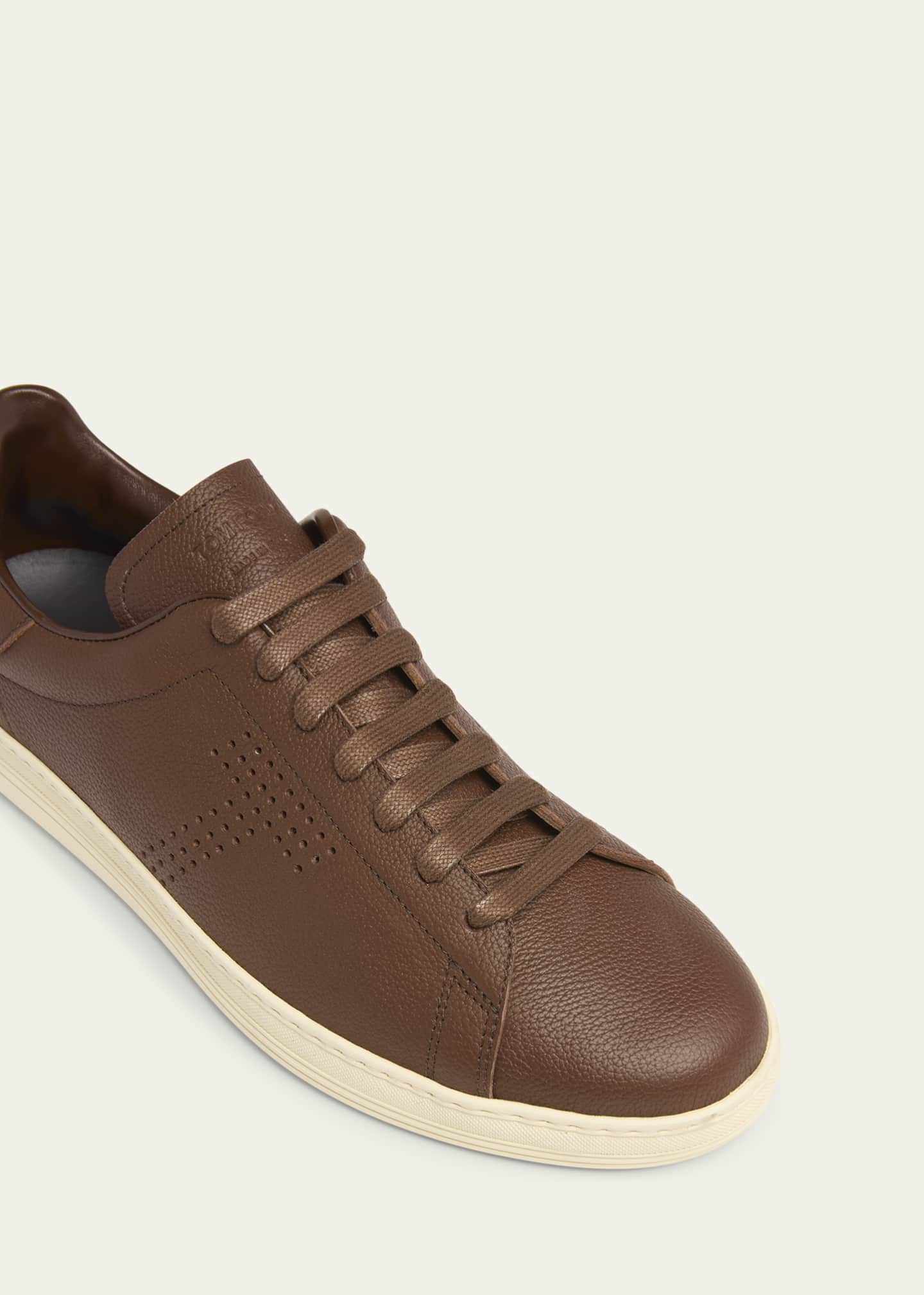 TOM FORD Men's Warwick Soft Grain Leather Sneakers