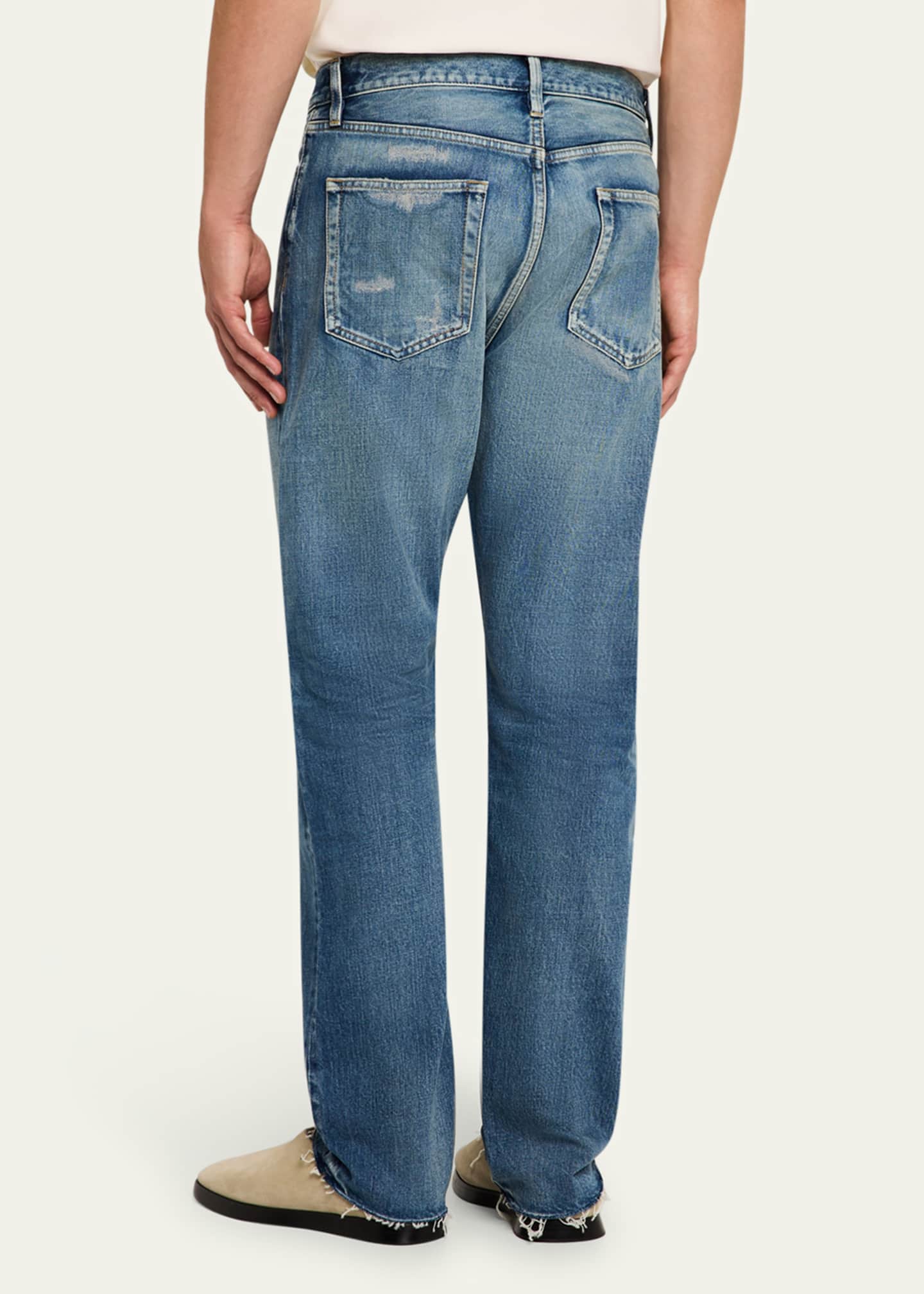 Fear of God Men's Faded Straight-Leg Jeans Image 3 of 5