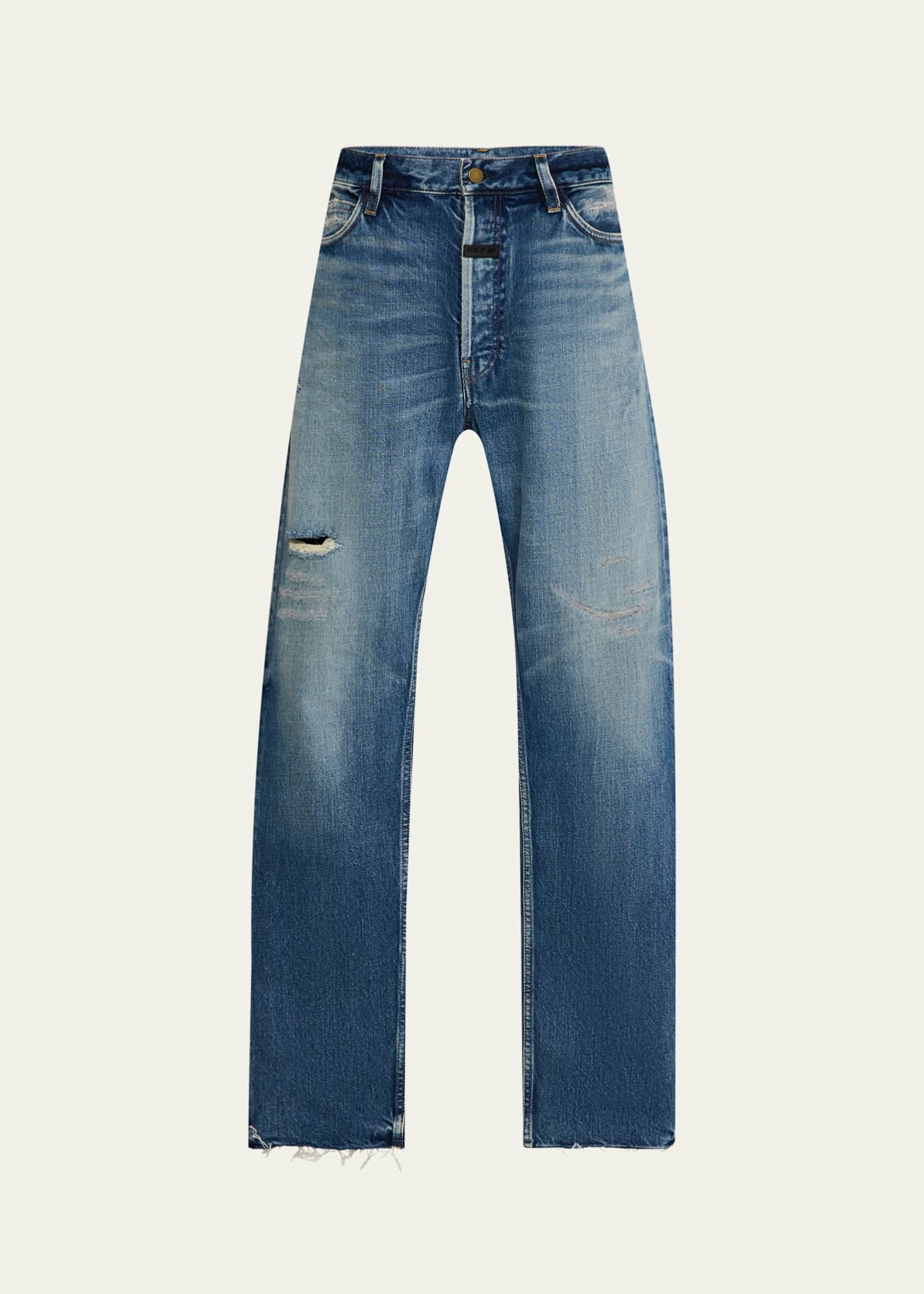 Fear of God Men's Faded Straight-Leg Jeans Image 1 of 5