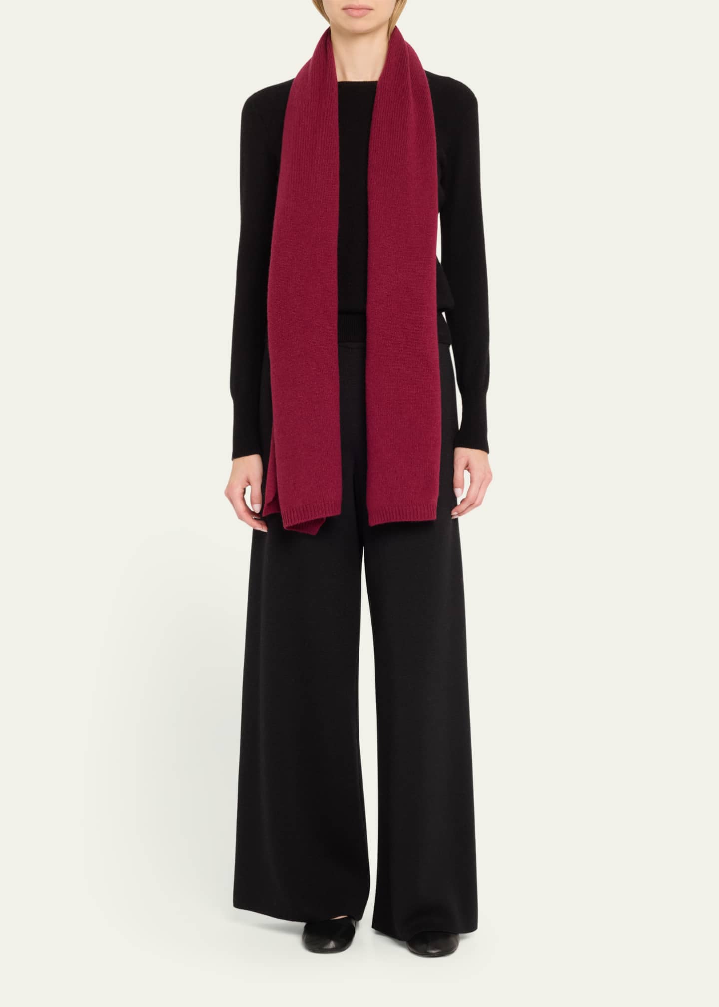 The Elder Statesman Jersey Cashmere Scarf Image 2 of 4