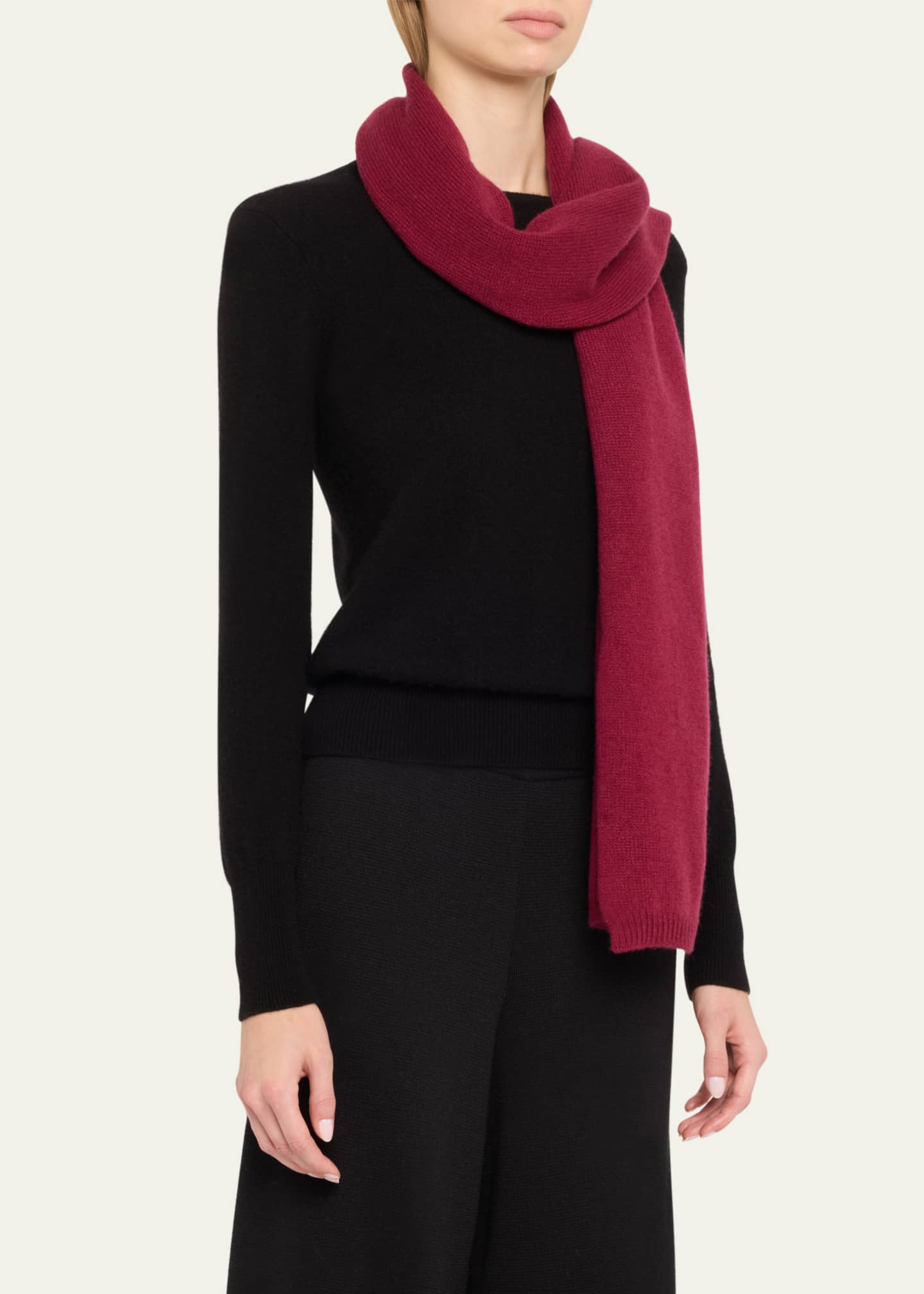 The Elder Statesman Jersey Cashmere Scarf Image 3 of 4