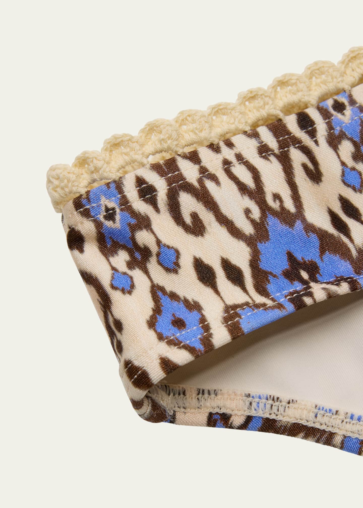 Zimmermann Girl's Wylie Front Tie Bikini, Size 112 Bergdorf Goodman