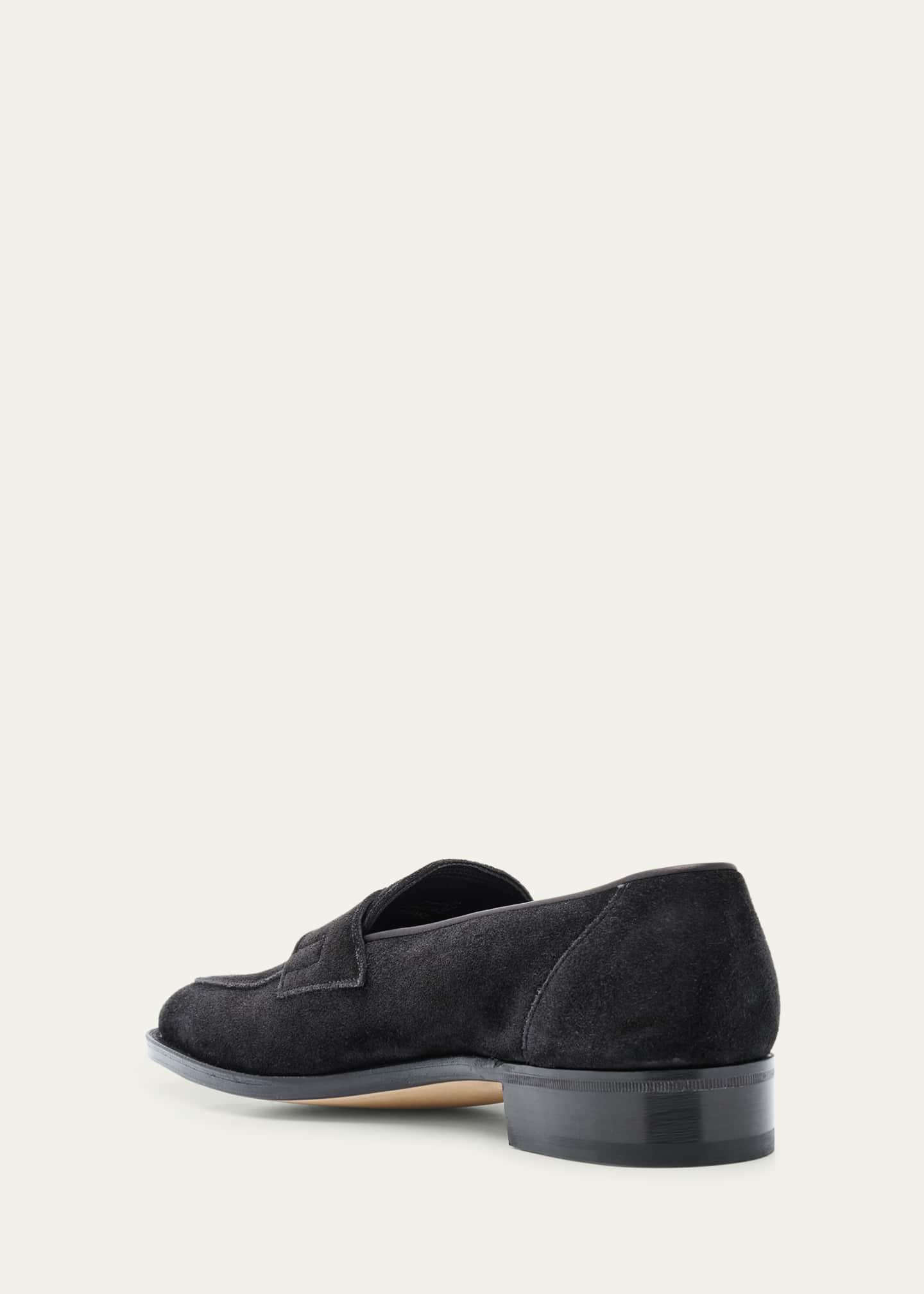 John Lobb Men's James Suede Penny Loafers Image 2 of 4