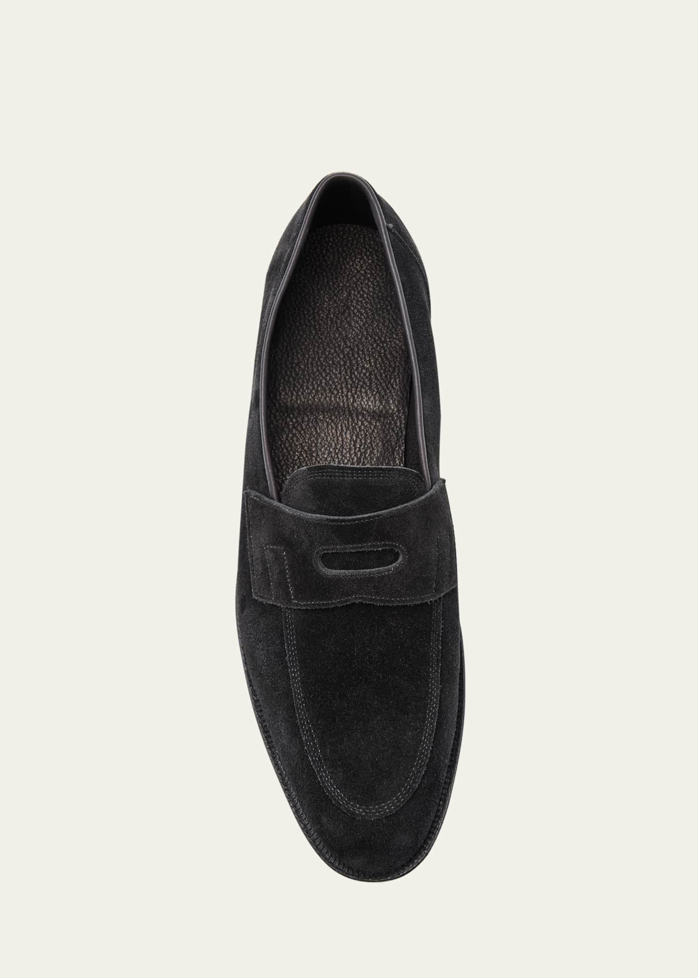John Lobb Men's James Suede Penny Loafers Image 4 of 4