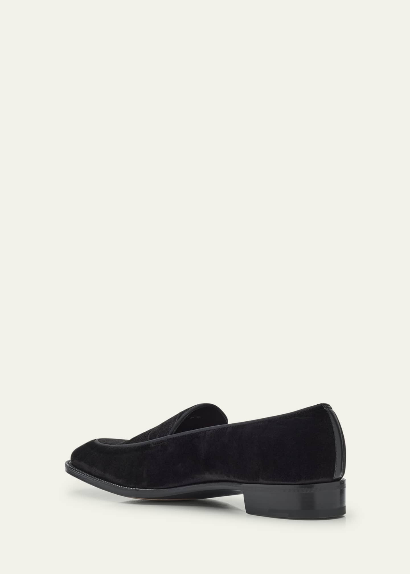John Lobb Men's Bill Velvet Penny Loafers Image 4 of 6