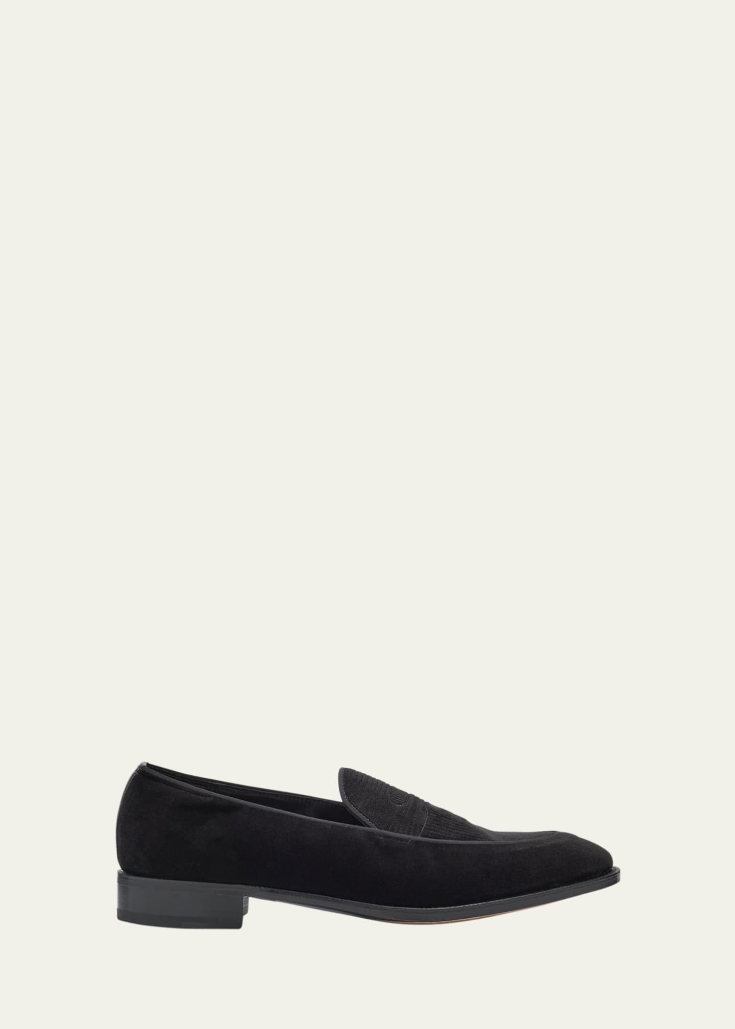 John Lobb Men's Bill Velvet Penny Loafers Image 1 of 6
