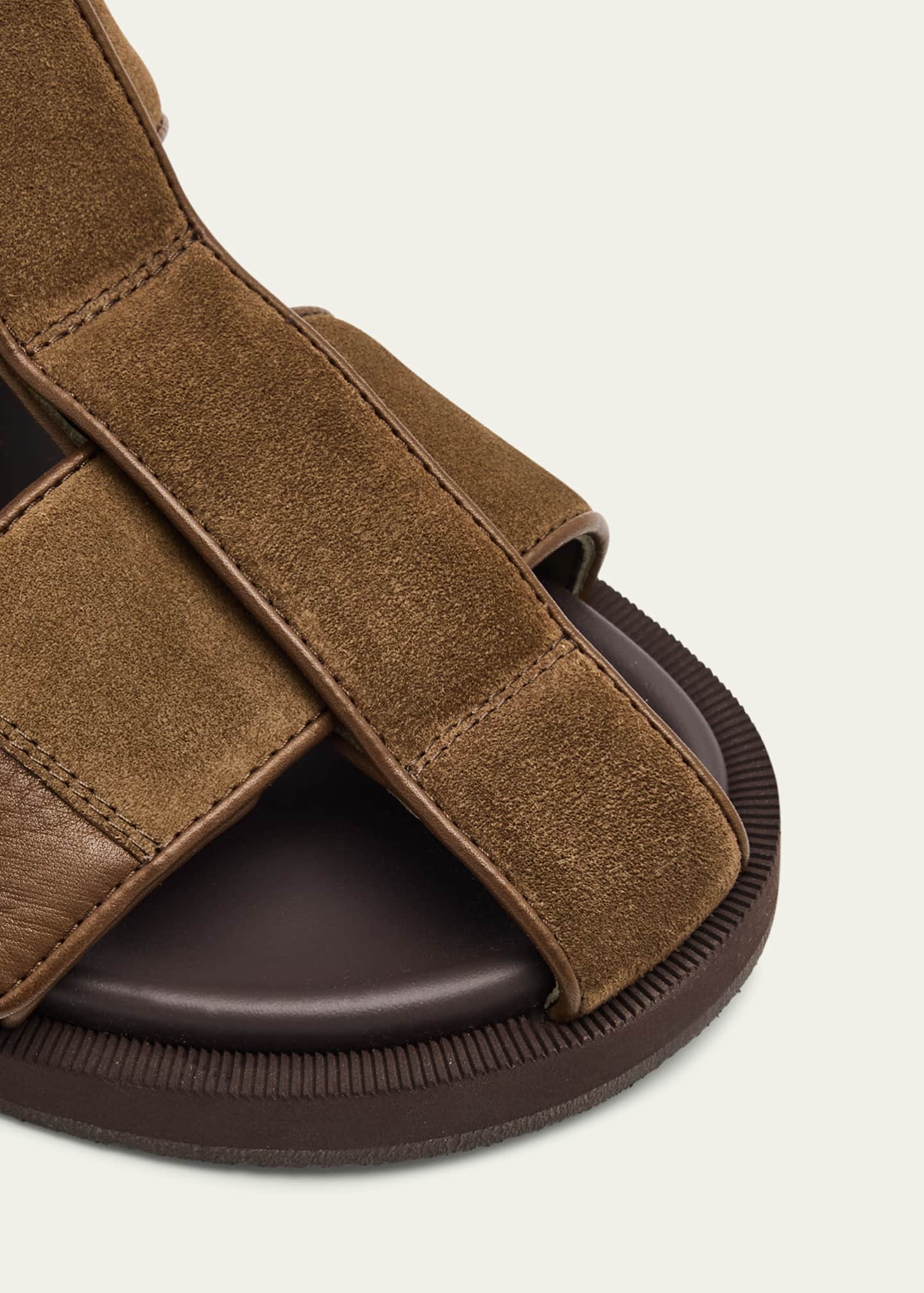 John Lobb Men's Milford Suede Fisherman Sandals Image 4 of 4